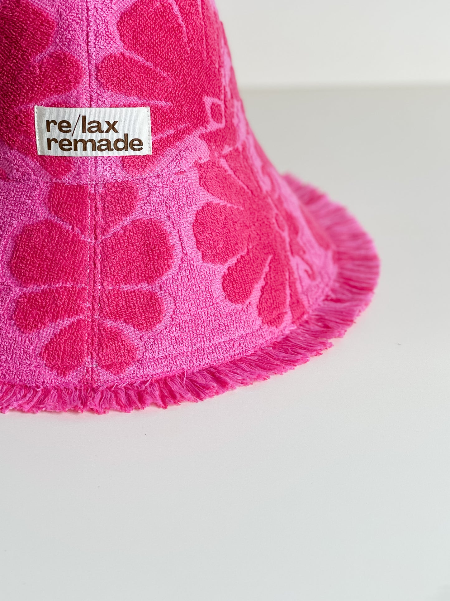 Relax Remade handmade one-of-a-kind fashionable hats 100% designed and made in Australia from up-cycled vintage towels