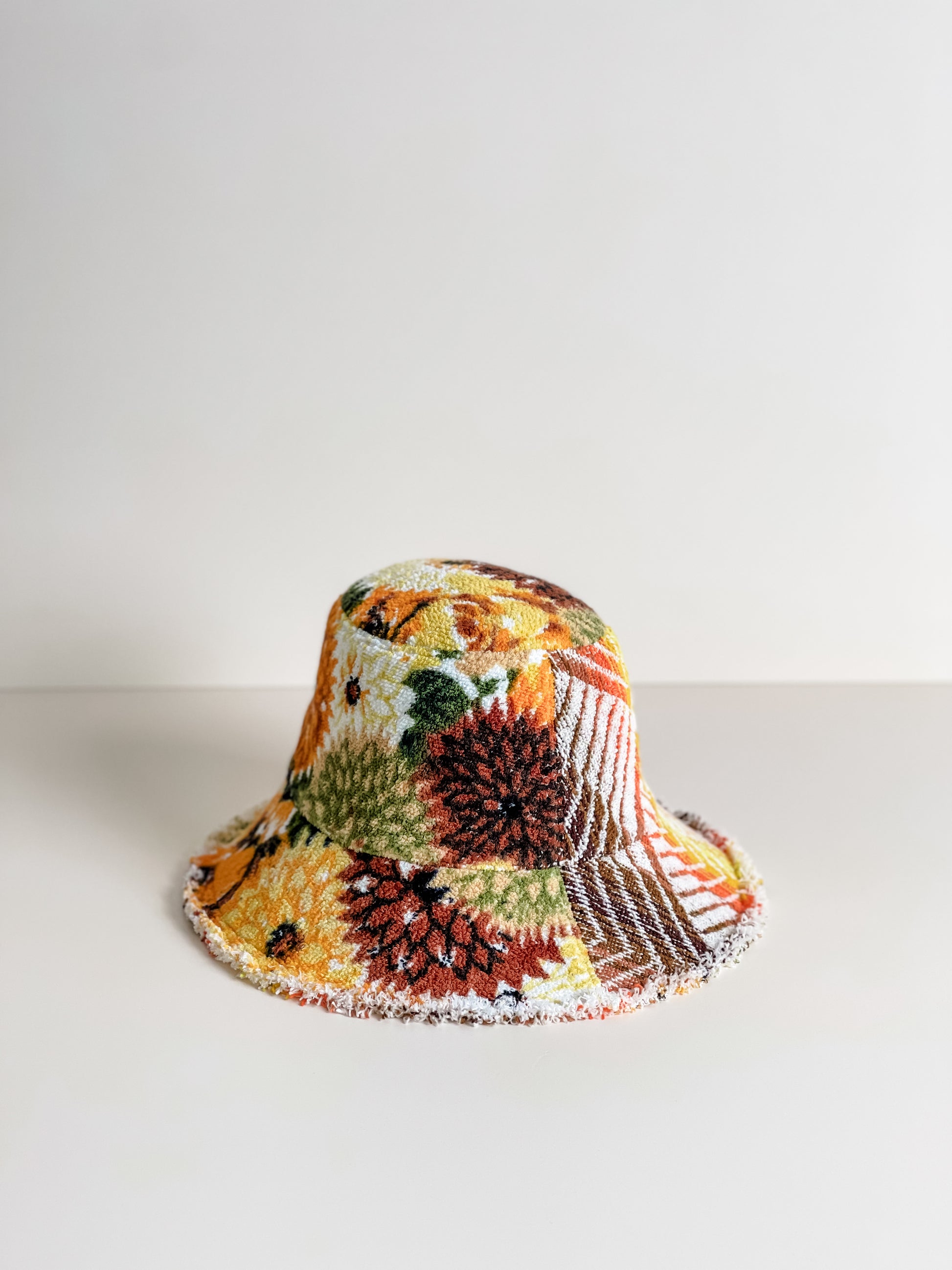 Relax Remade handmade one-of-a-kind fashionable hats 100% designed and made in Australia from up-cycled vintage towels