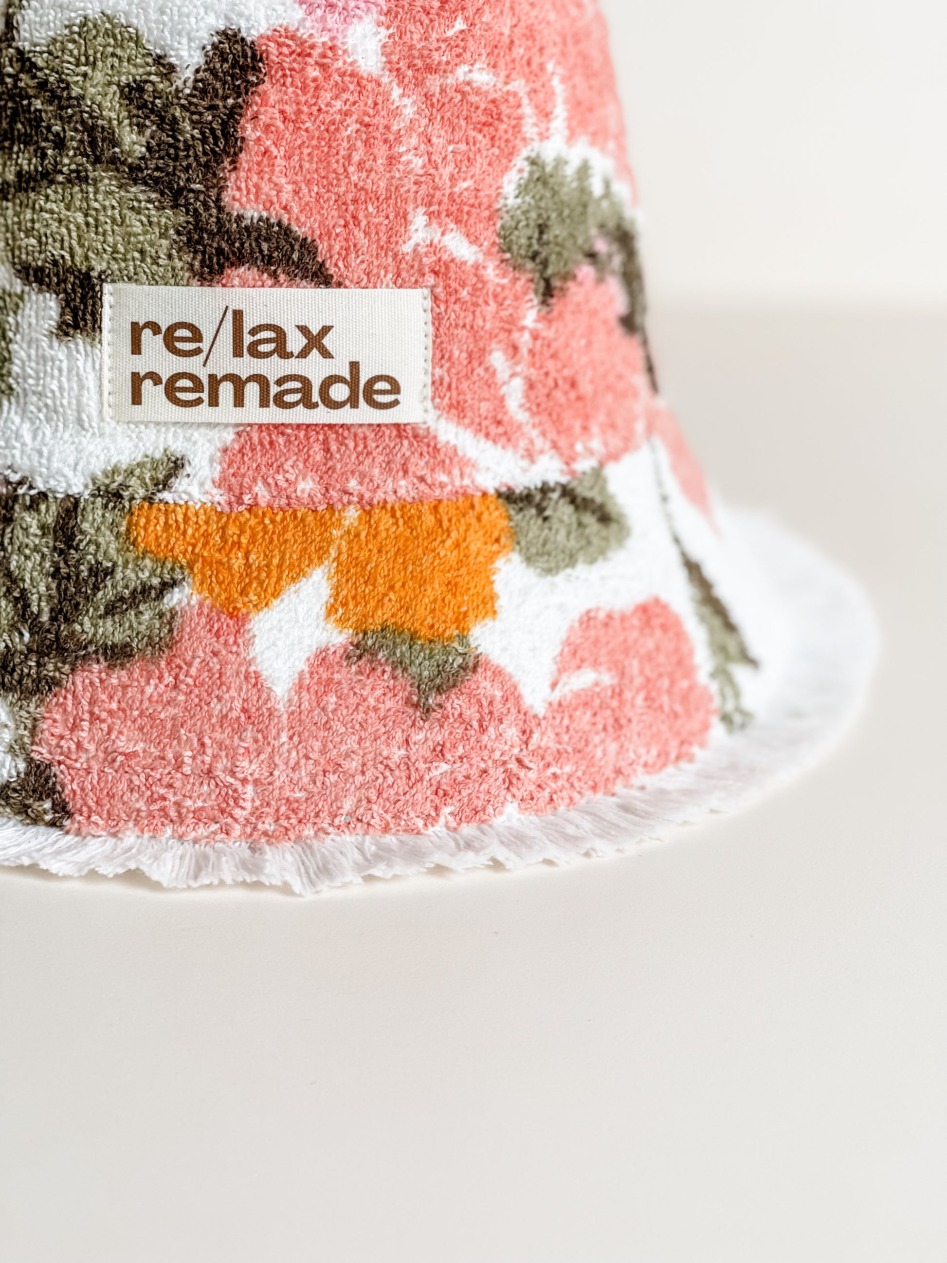 Relax Remade handmade one-of-a-kind fashionable hats 100% designed and made in Australia from up-cycled vintage towels