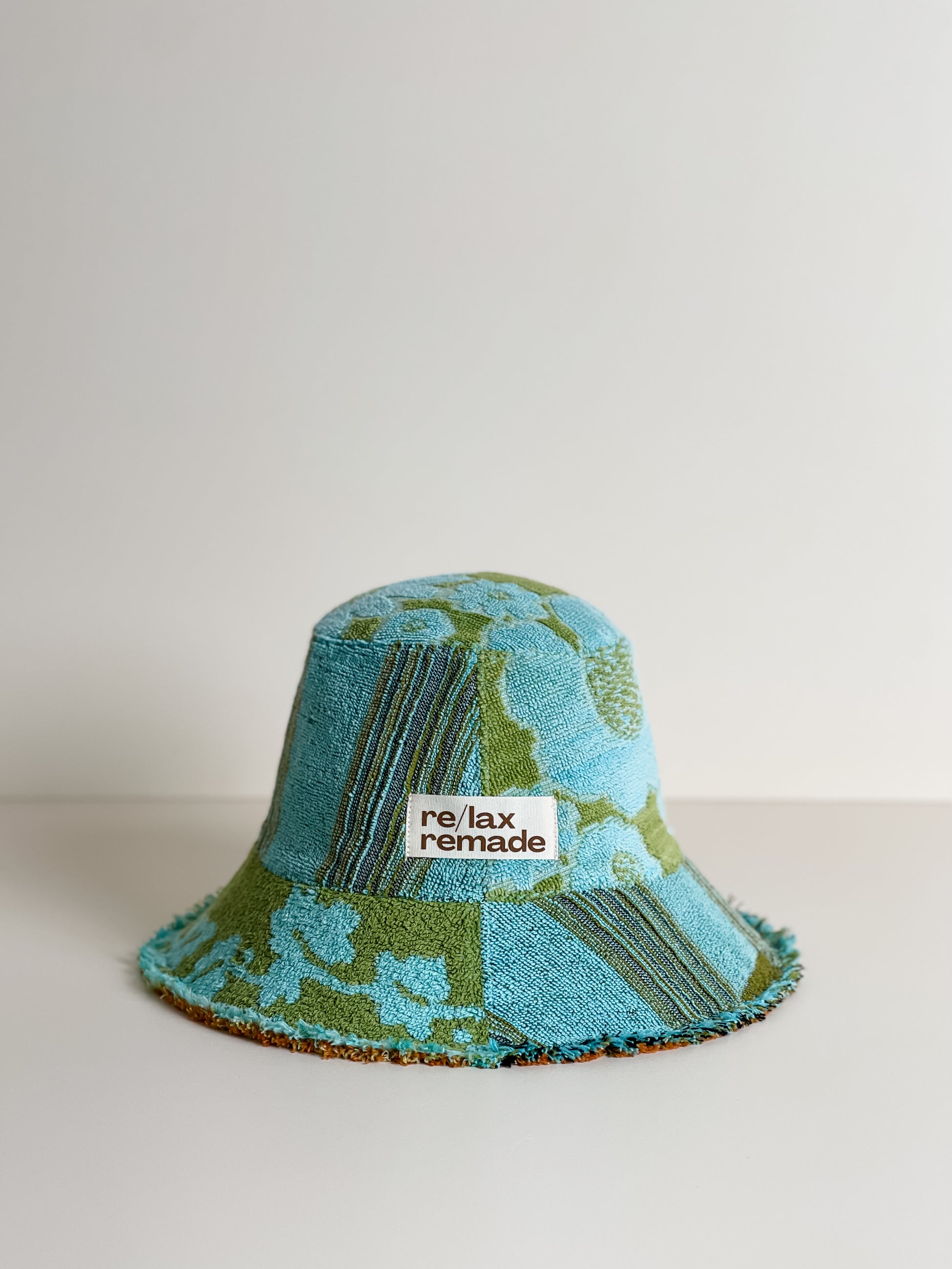 Re/lax Remade one-of-a-kind vintage towel hats, lovingly handmade in Australia from upcycled fabrics.