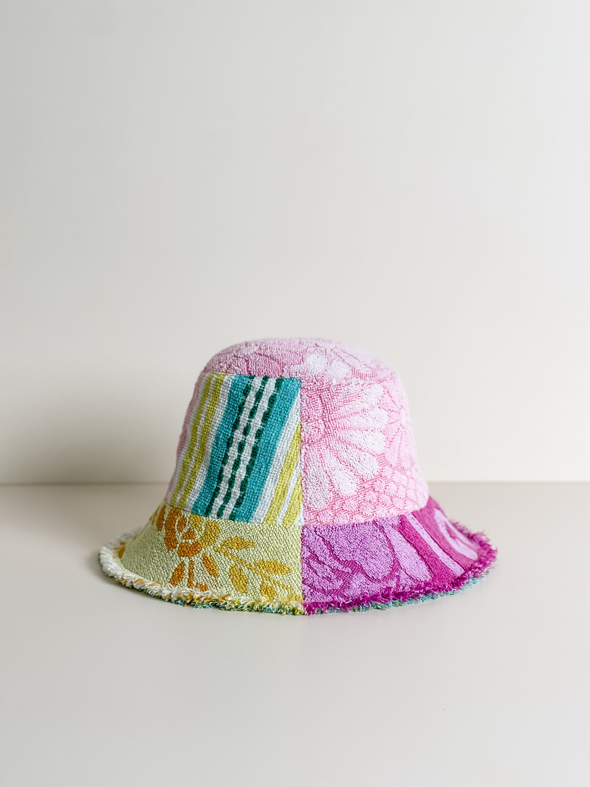 Re/lax Remade one-of-a-kind vintage towel hats, lovingly handmade in Australia from upcycled fabrics.