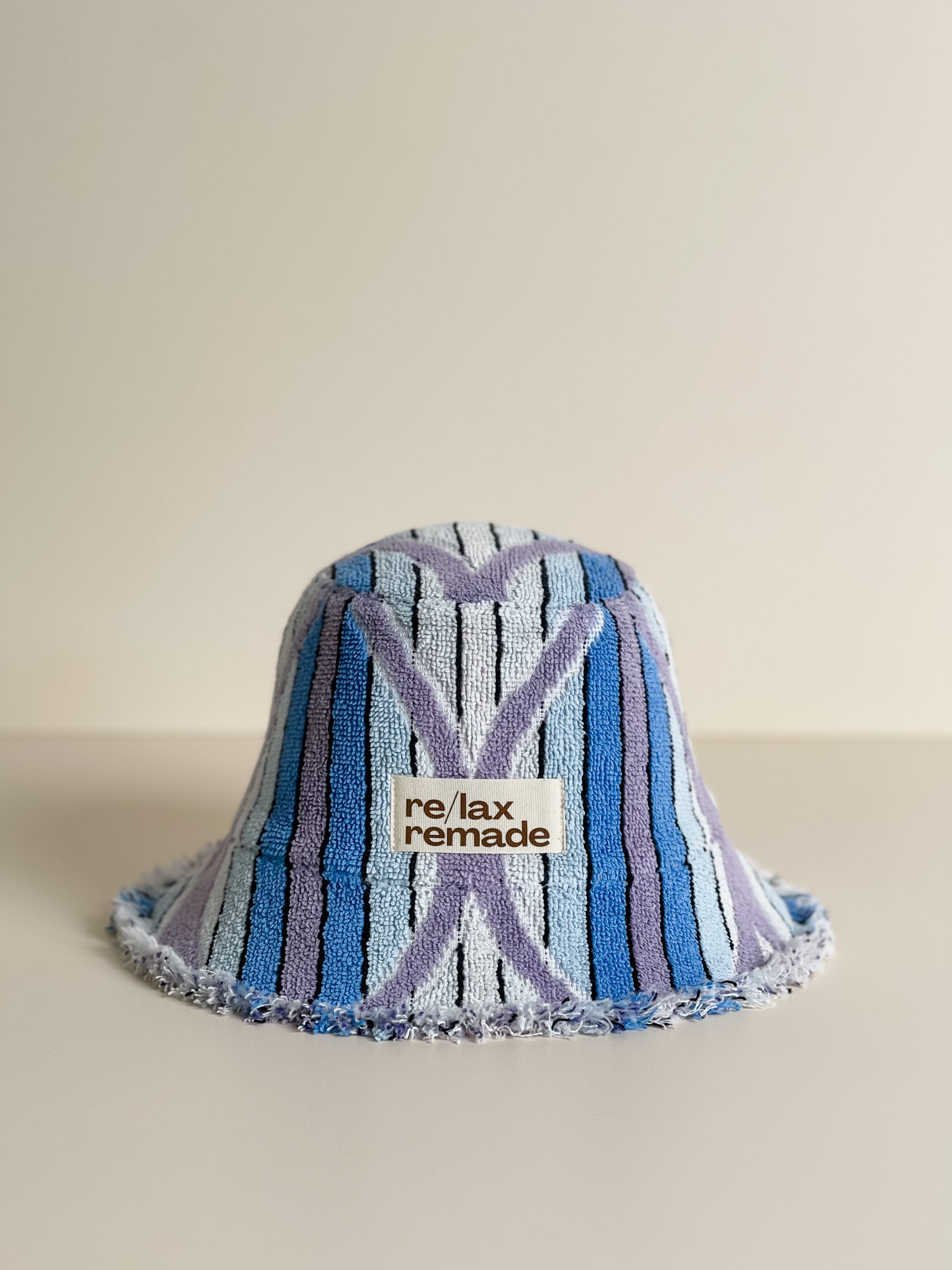 Re/lax Remade one-of-a-kind vintage towel hats, lovingly handmade in Australia from upcycled fabrics.