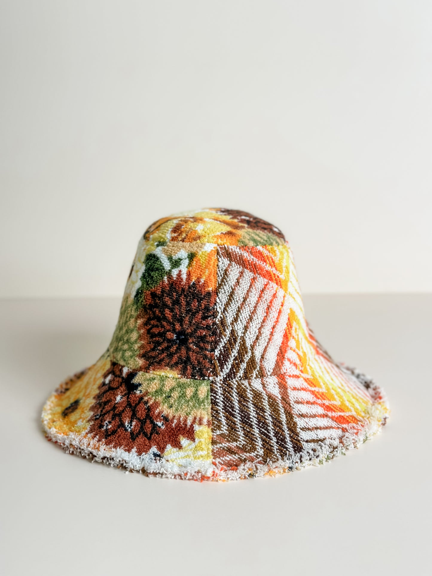 Relax Remade handmade one-of-a-kind fashionable hats 100% designed and made in Australia from up-cycled vintage towels