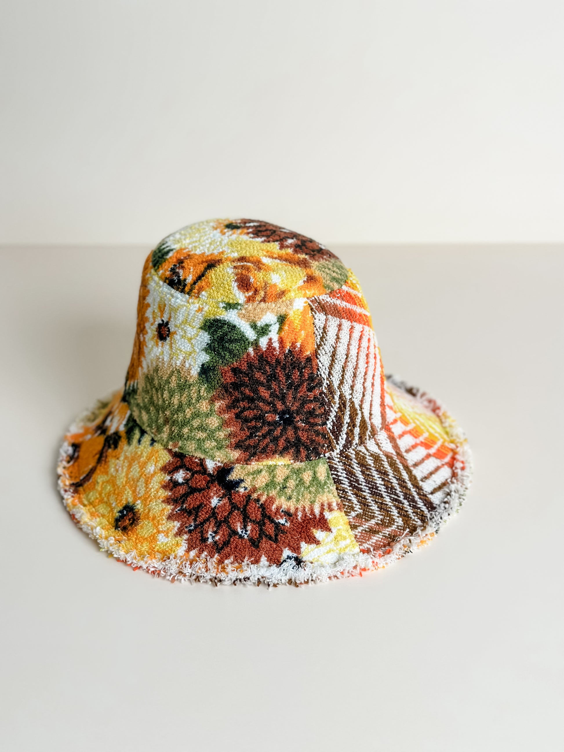 Relax Remade handmade one-of-a-kind fashionable hats 100% designed and made in Australia from up-cycled vintage towels