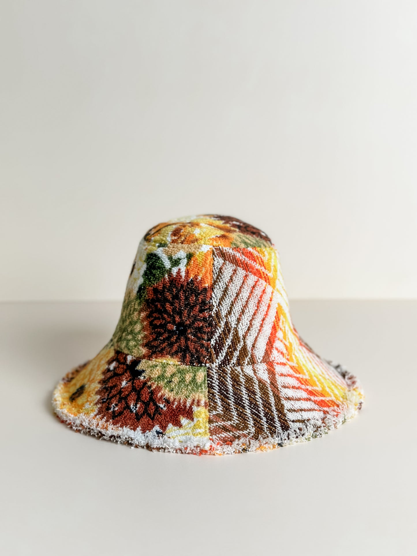 Relax Remade handmade one-of-a-kind fashionable hats 100% designed and made in Australia from up-cycled vintage towels