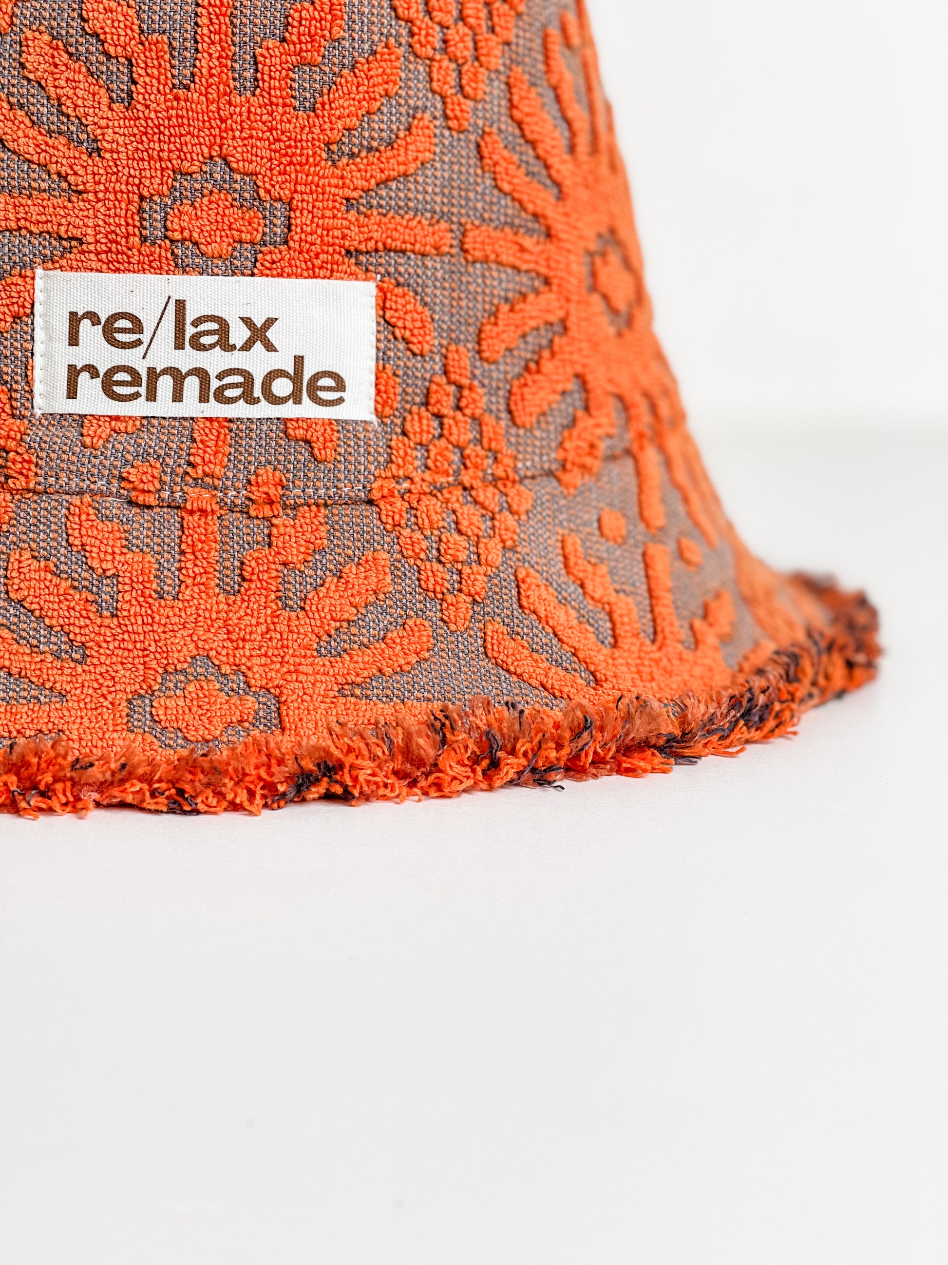 Relax Remade handmade one-of-a-kind fashionable hats 100% designed and made in Australia from up-cycled vintage towels