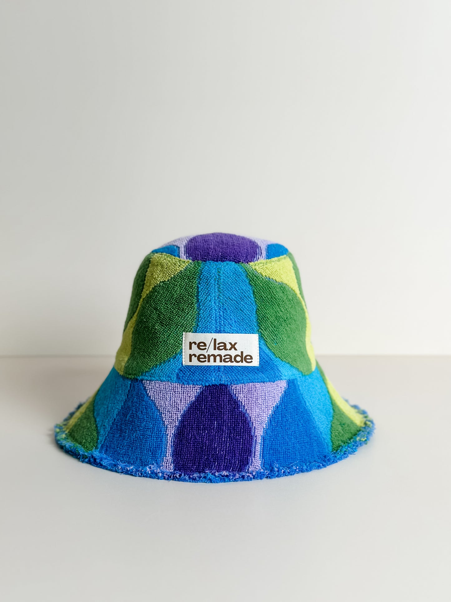 Relax Remade handmade one-of-a-kind fashionable hats 100% designed and made in Australia from up-cycled vintage towels