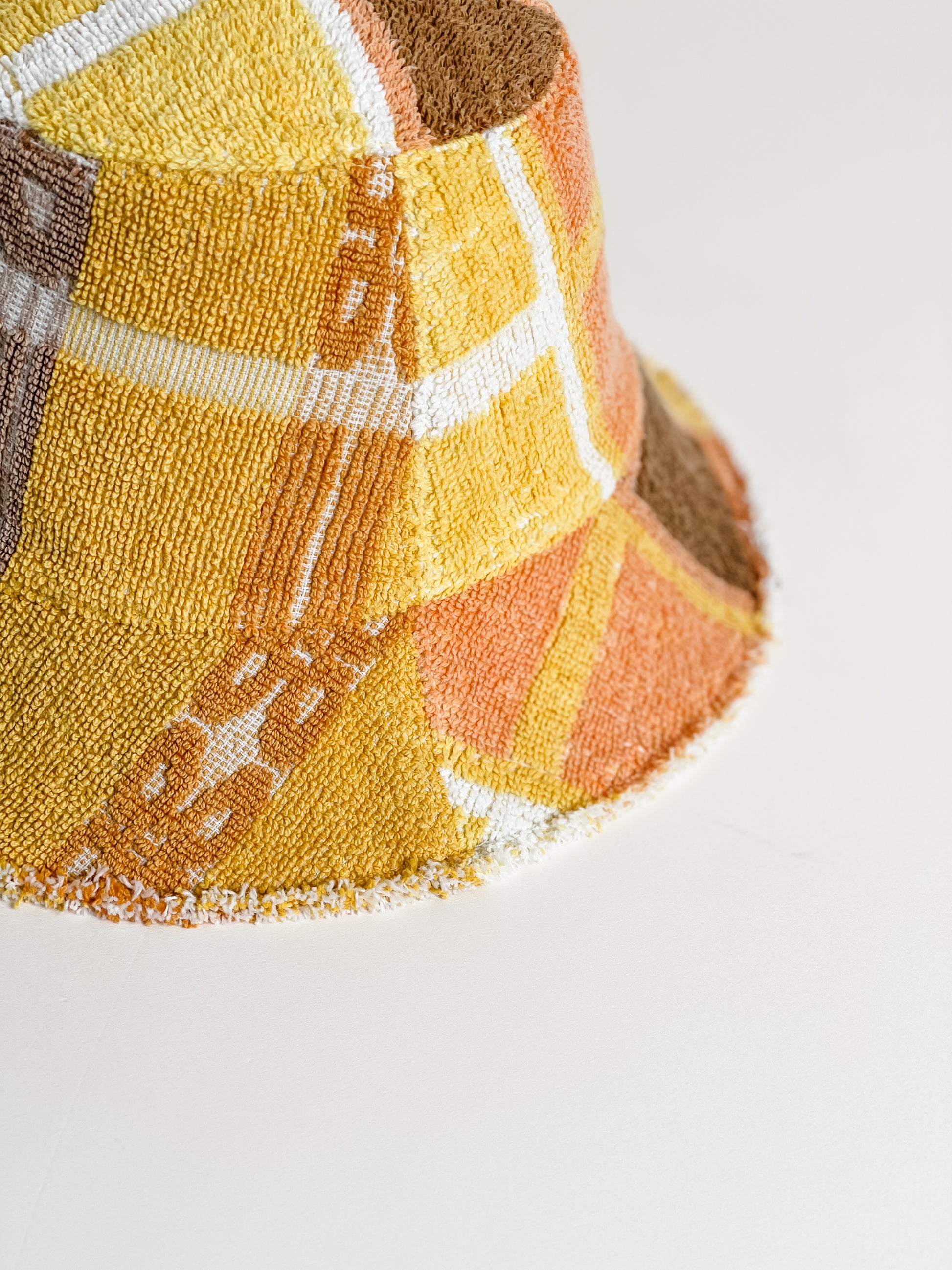 Relax Remade handmade one-of-a-kind fashionable hats 100% designed and made in Australia from up-cycled vintage towels