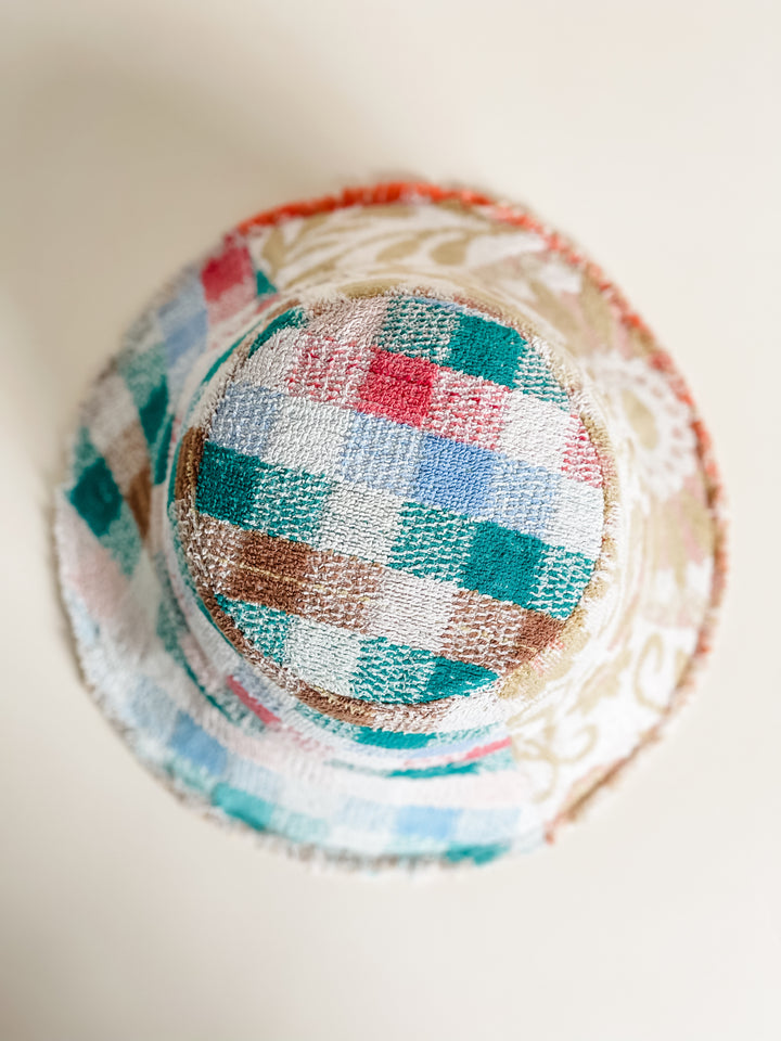 Re/lax Remade one-of-a-kind vintage towel hats, lovingly handmade in Australia from upcycled fabrics.