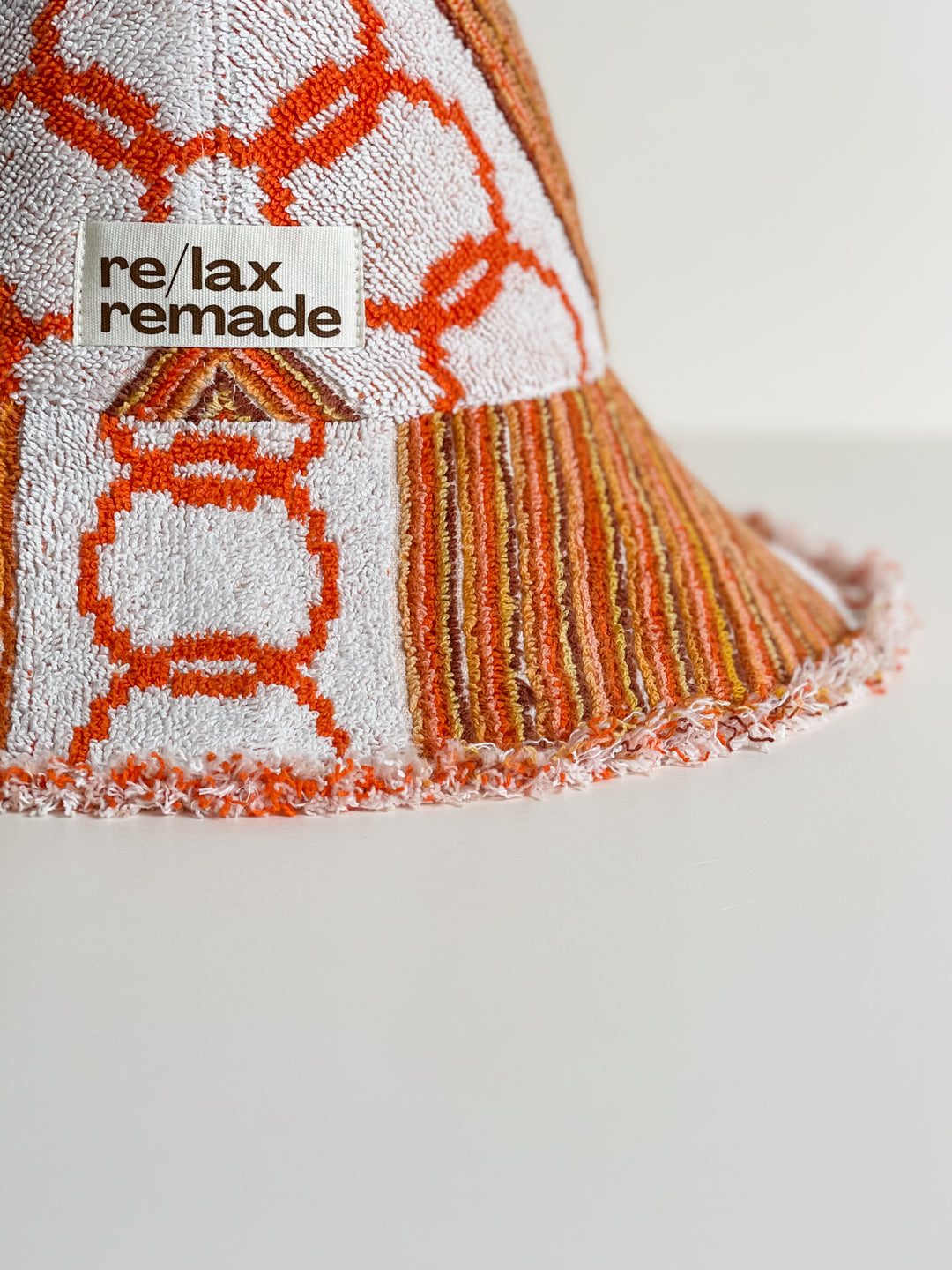 Re/lax Remade one-of-a-kind vintage towel hats, lovingly handmade in Australia from upcycled fabrics.