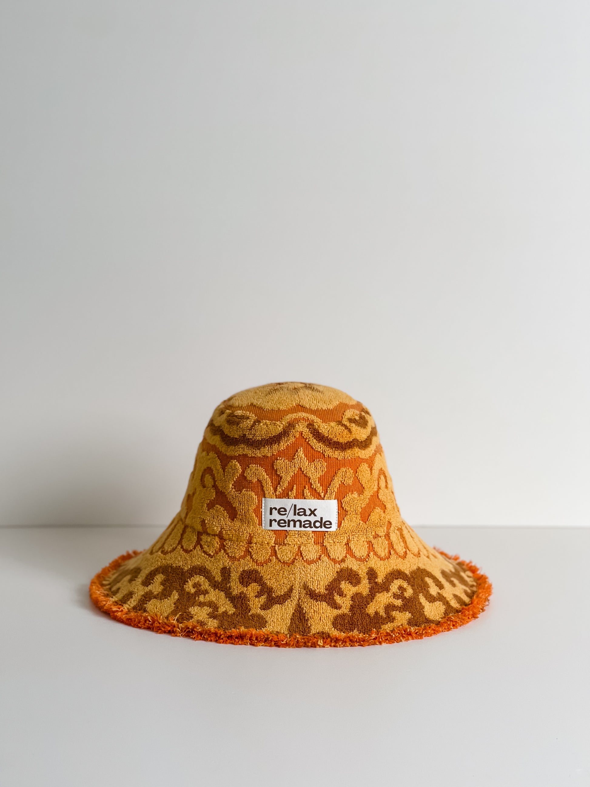 Re/lax Remade one-of-a-kind vintage towel hats, lovingly handmade in Australia from upcycled fabrics.