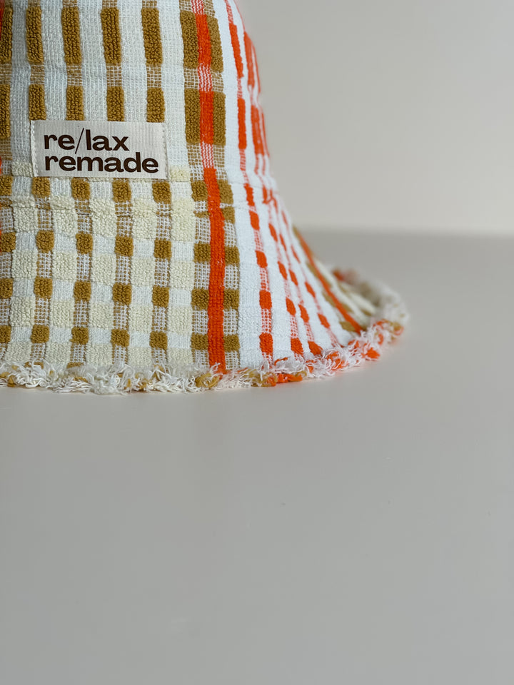 Re/lax Remade one-of-a-kind vintage towel hats, lovingly handmade in Australia from upcycled fabrics.