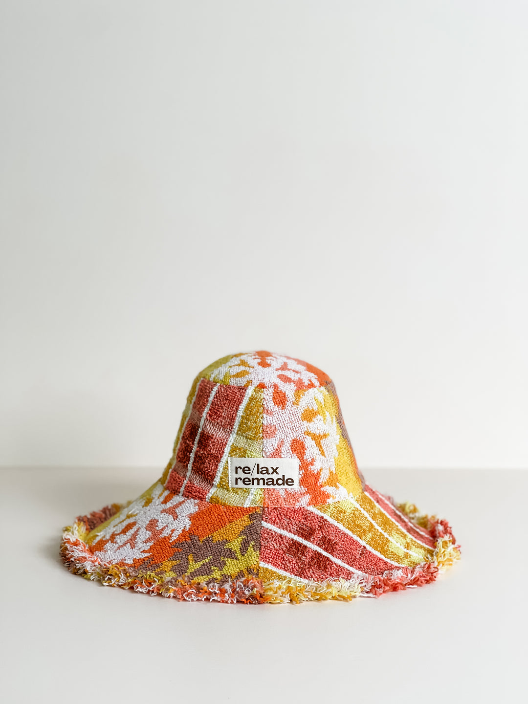 Relax Remade handmade one-of-a-kind fashionable hats 100% designed and made in Australia from up-cycled vintage towels