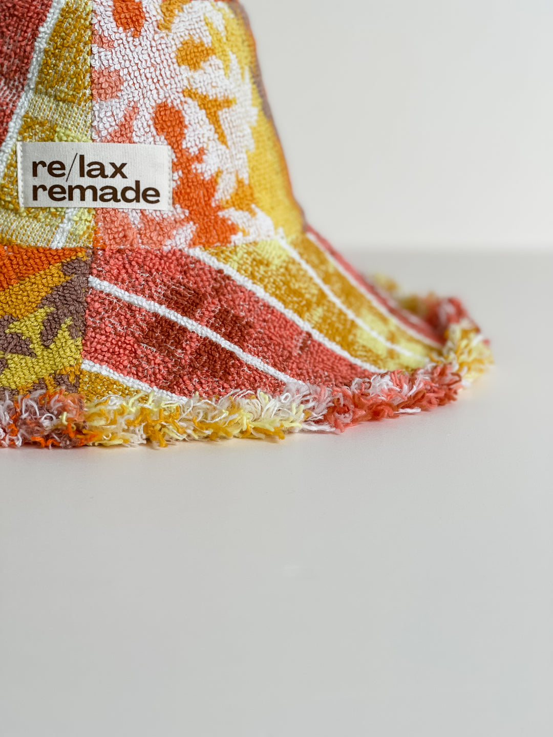 Relax Remade handmade one-of-a-kind fashionable hats 100% designed and made in Australia from up-cycled vintage towels