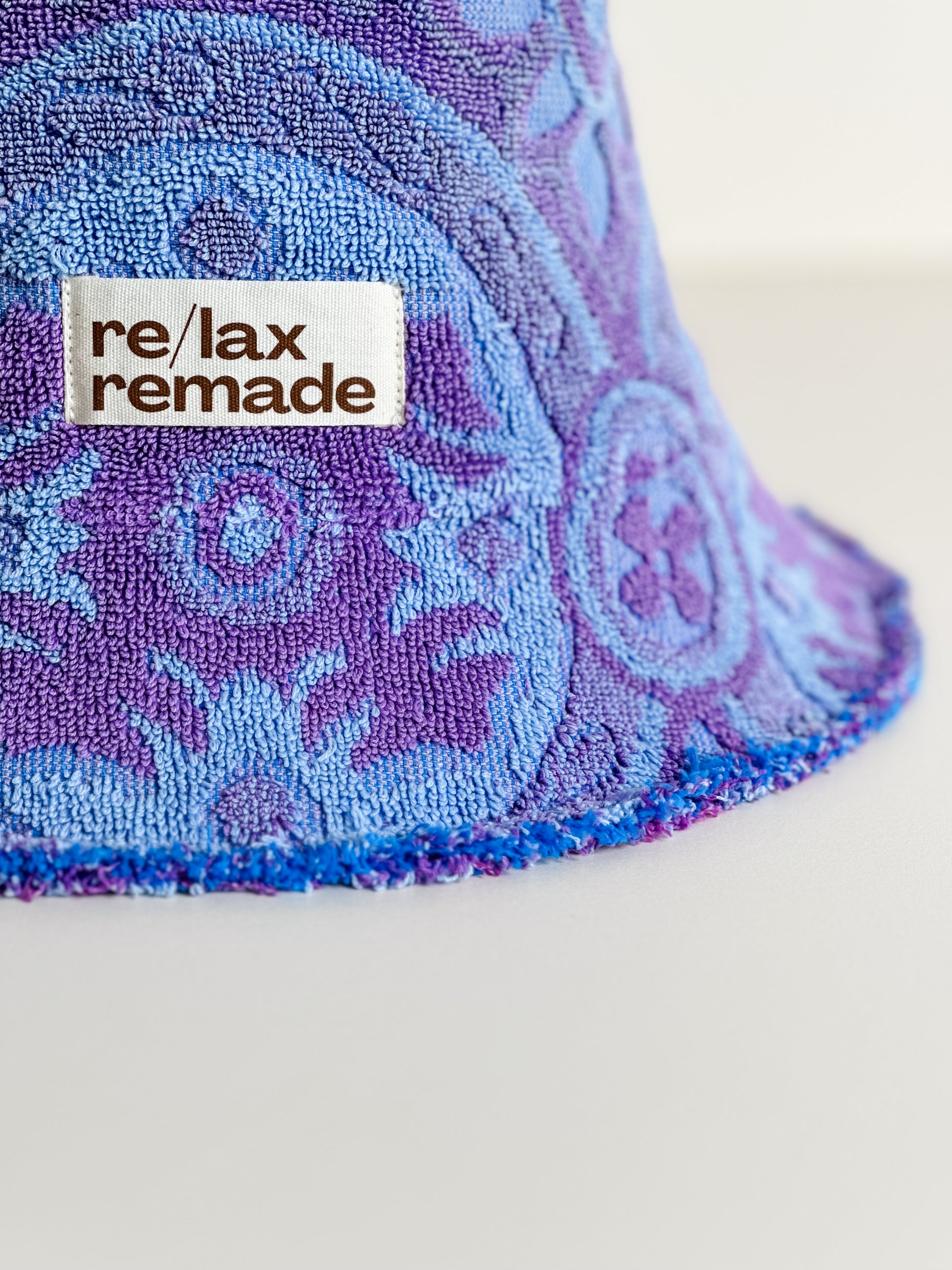 Relax Remade handmade one-of-a-kind fashionable hats 100% designed and made in Australia from up-cycled vintage towels