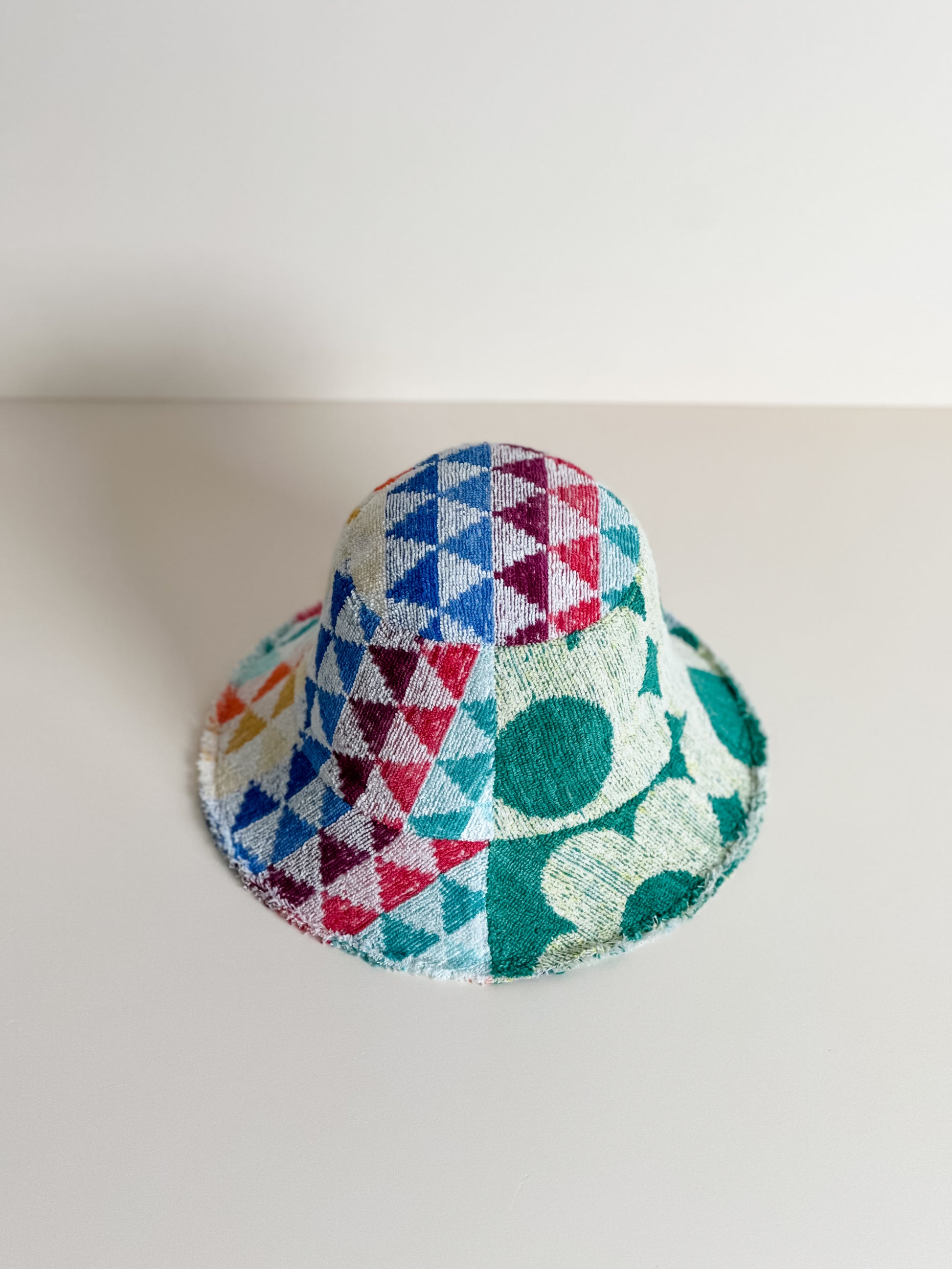 Relax Remade handmade one-of-a-kind fashionable hats 100% designed and made in Australia from up-cycled vintage towels