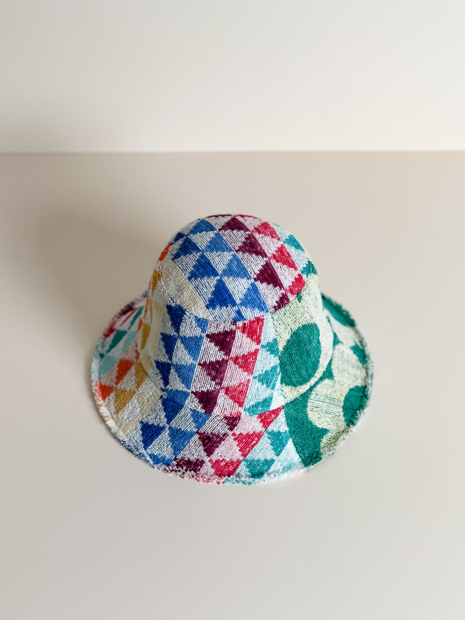 Relax Remade handmade one-of-a-kind fashionable hats 100% designed and made in Australia from up-cycled vintage towels