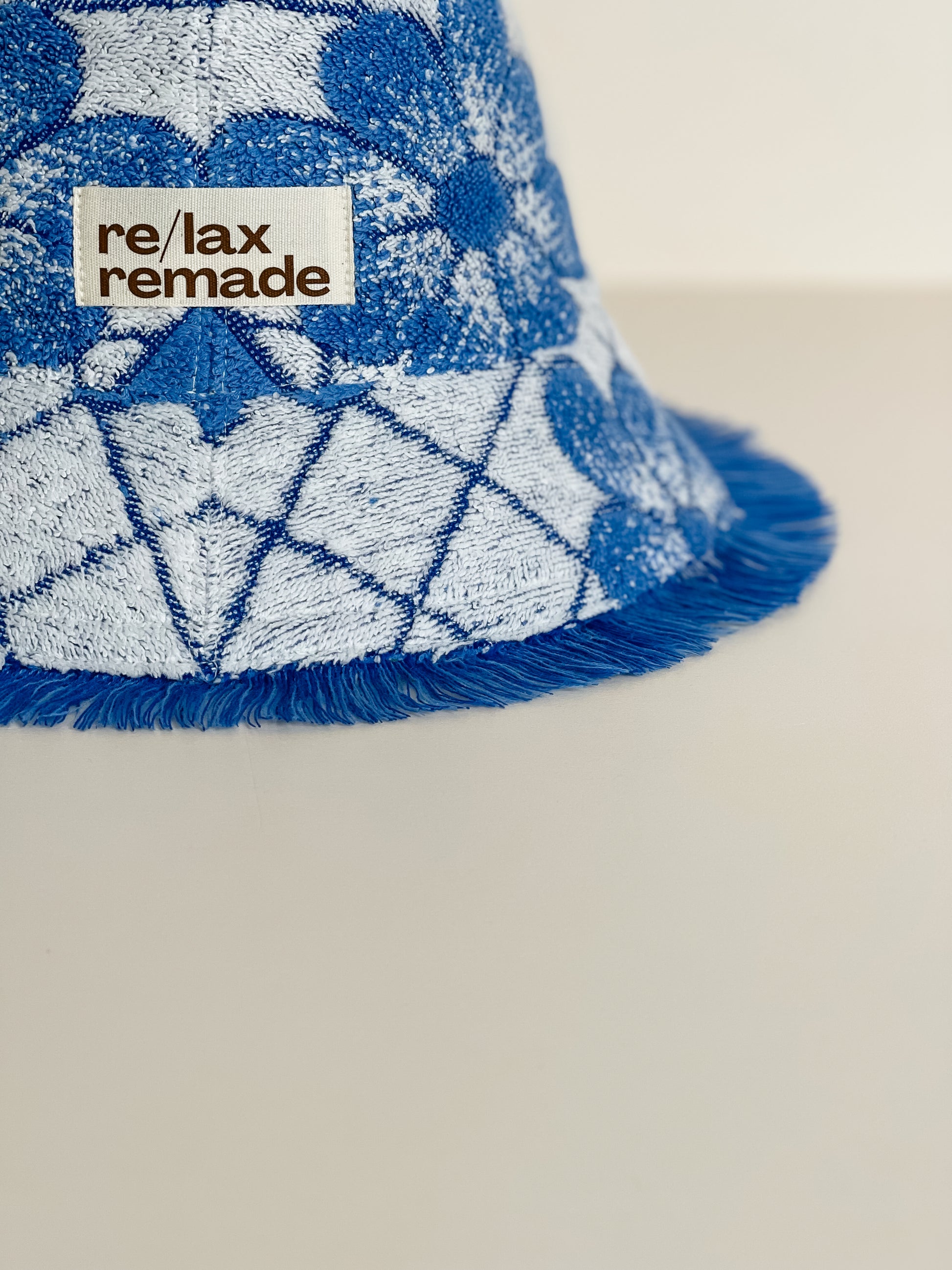 Re/lax Remade one-of-a-kind vintage towel hats, lovingly handmade in Australia from upcycled fabrics.