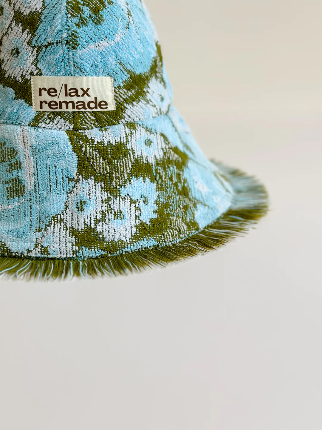 Relax Remade handmade one-of-a-kind fashionable hats 100% designed and made in Australia from up-cycled vintage towels