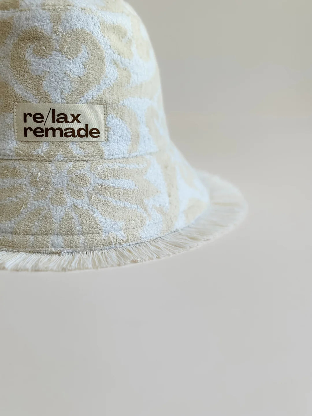 Relax Remade handmade one-of-a-kind fashionable hats 100% designed and made in Australia from up-cycled vintage towels