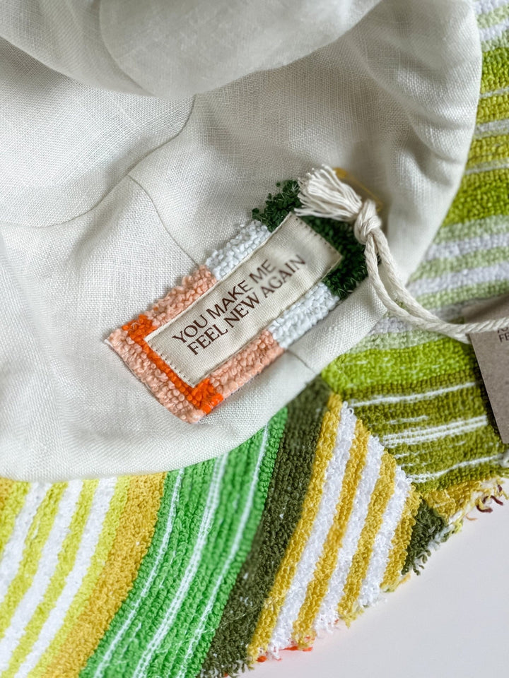 Duke #38 Medium handmade by expert artisans from upcycled vintage towels, in Sydney.