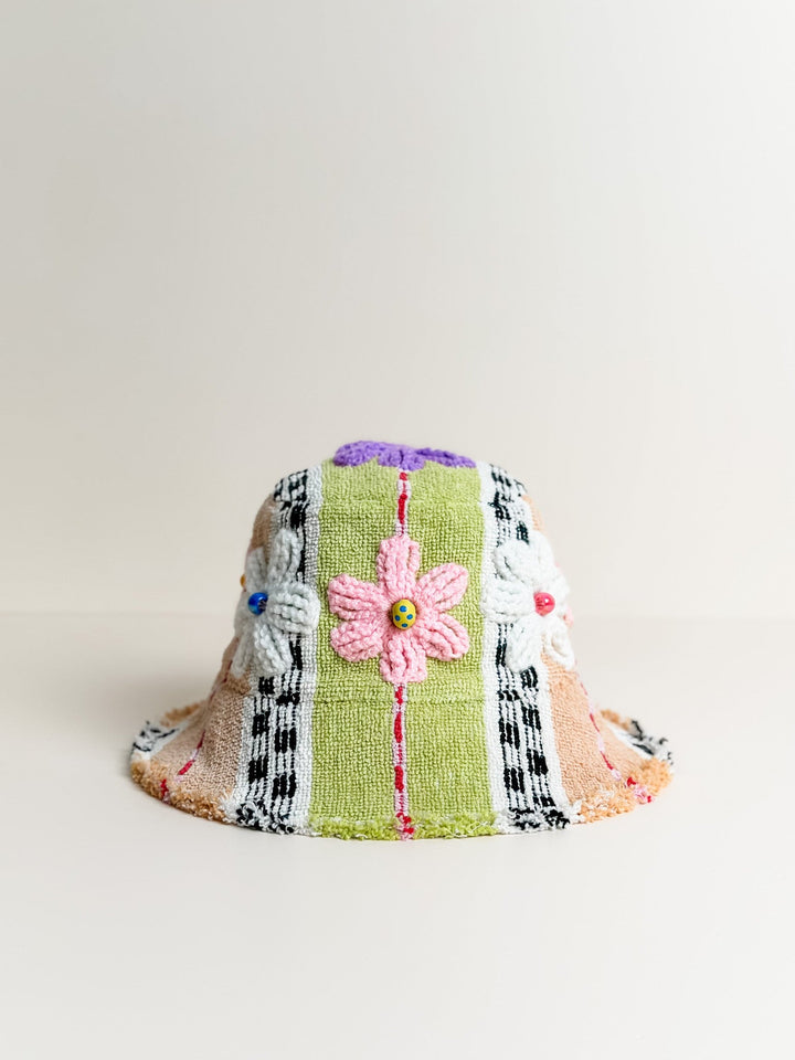 'Floral Racetrack' - Diana Rikasari x Re/lax Remade handmade by expert artisans from upcycled vintage towels, in Sydney.