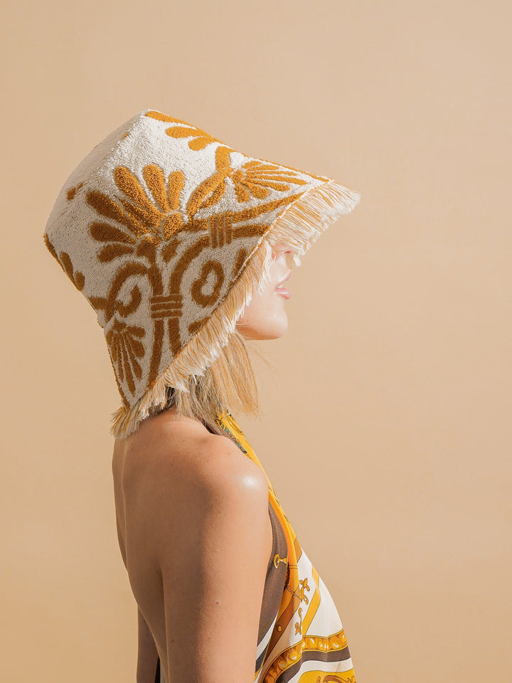 FREYA CROP #60 MEDIUM handmade by expert artisans from upcycled vintage towels, in Sydney.