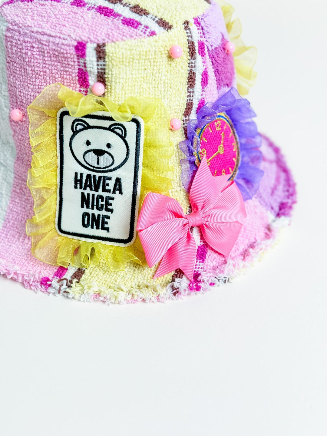 'Have a Nice One Sparkle Army' - Diana Rikasari x Re/lax Remade handmade by expert artisans from upcycled vintage towels, in Sydney.