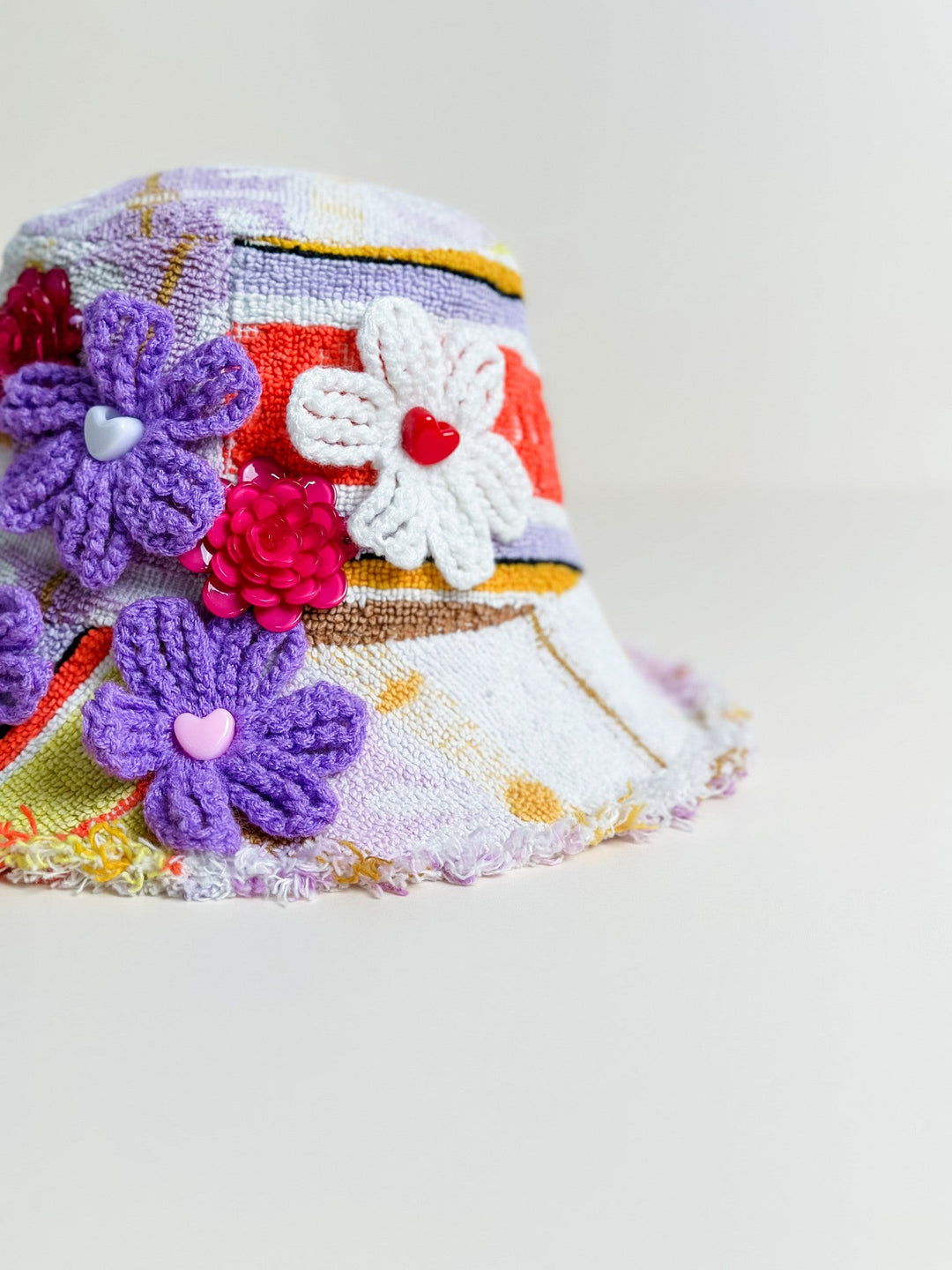 'Patchwork Flowers' - Diana Rikasari x Re/lax Remade handmade by expert artisans from upcycled vintage towels, in Sydney.