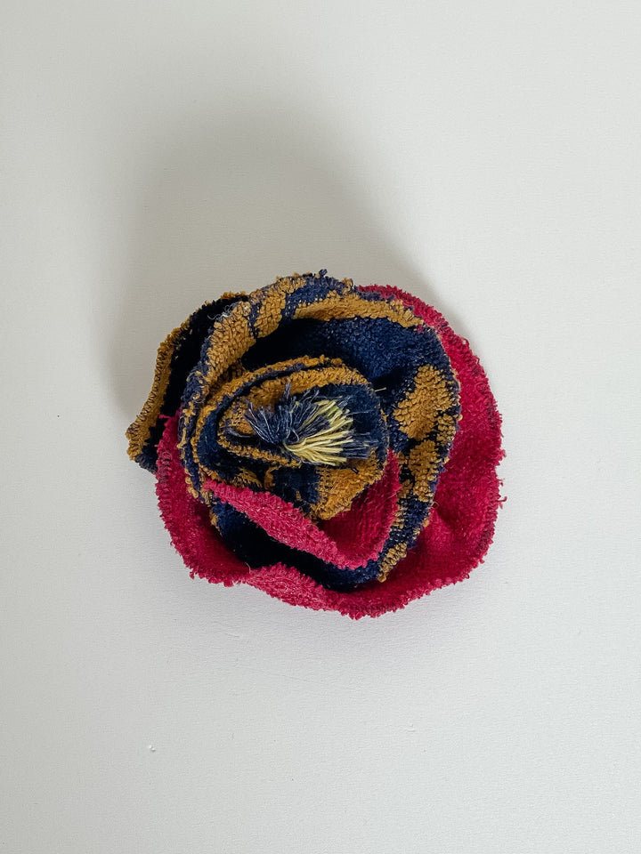 Re/lax Rosette #20 by Ange handmade by expert artisans from upcycled vintage towels, in Sydney.