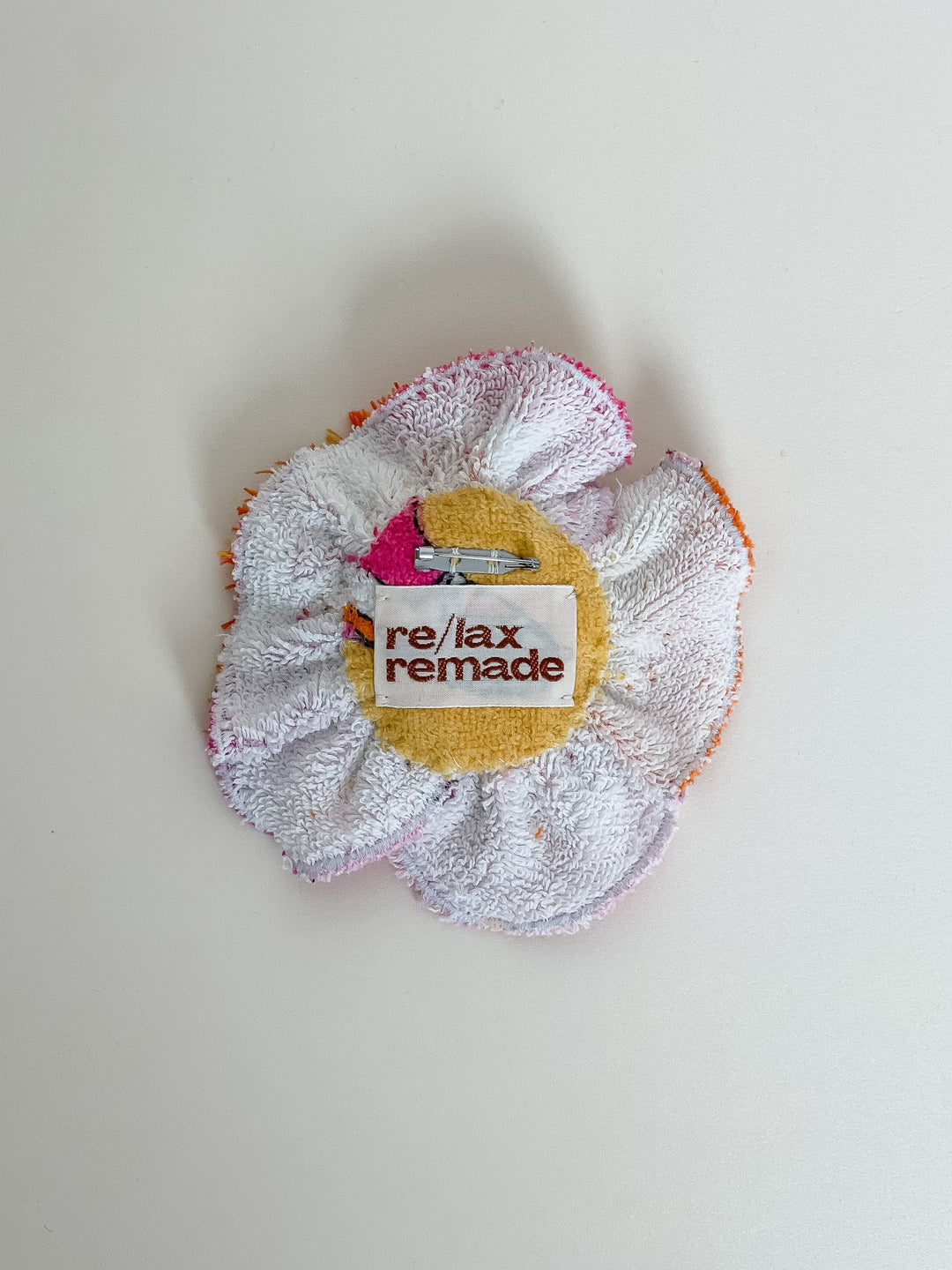 Re/lax Rosette #30 by Sophia handmade by expert artisans from upcycled vintage towels, in Sydney.