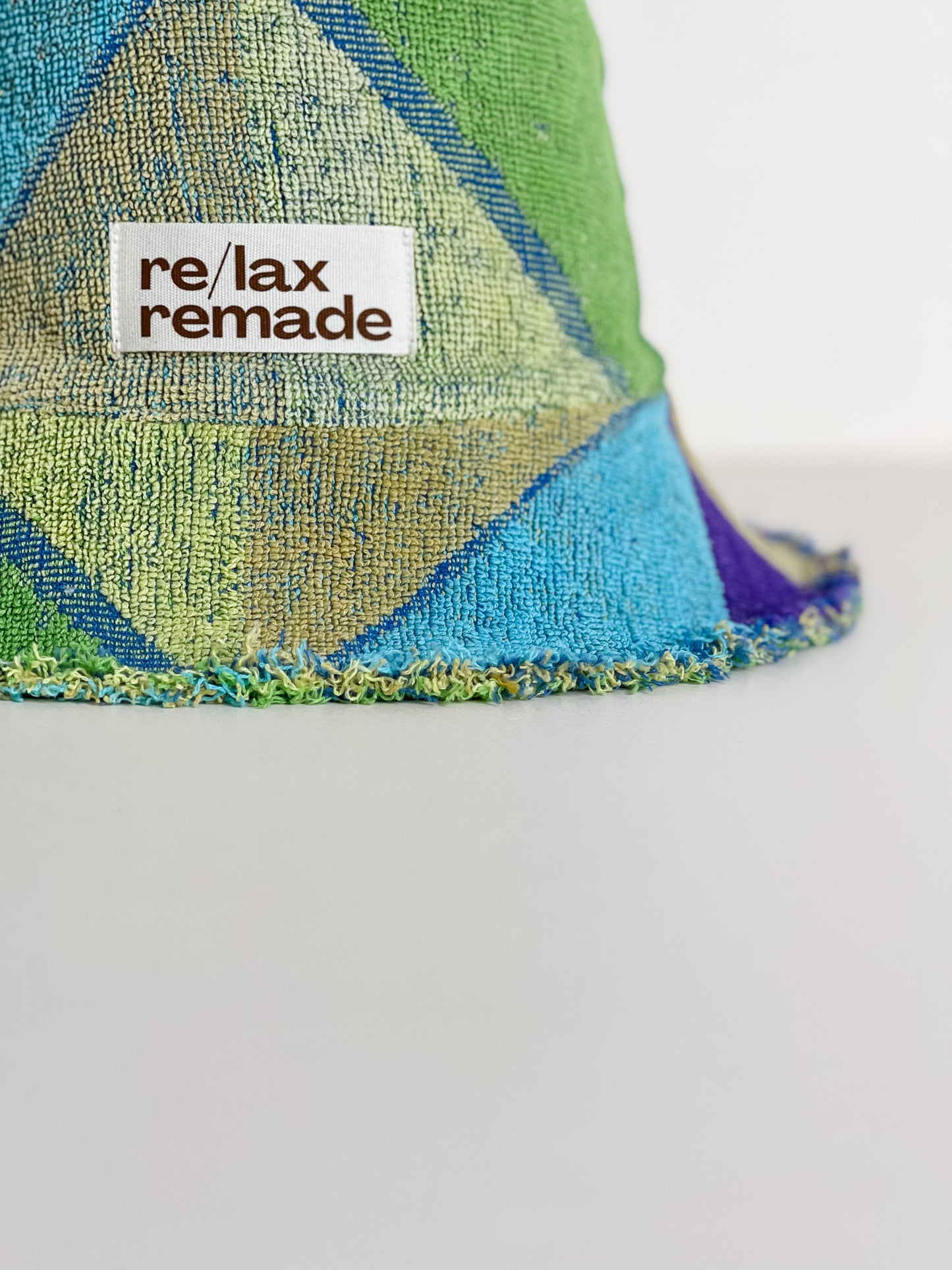 Re/lax Remade one-of-a-kind vintage towel hats, lovingly handmade in Australia from upcycled fabrics.