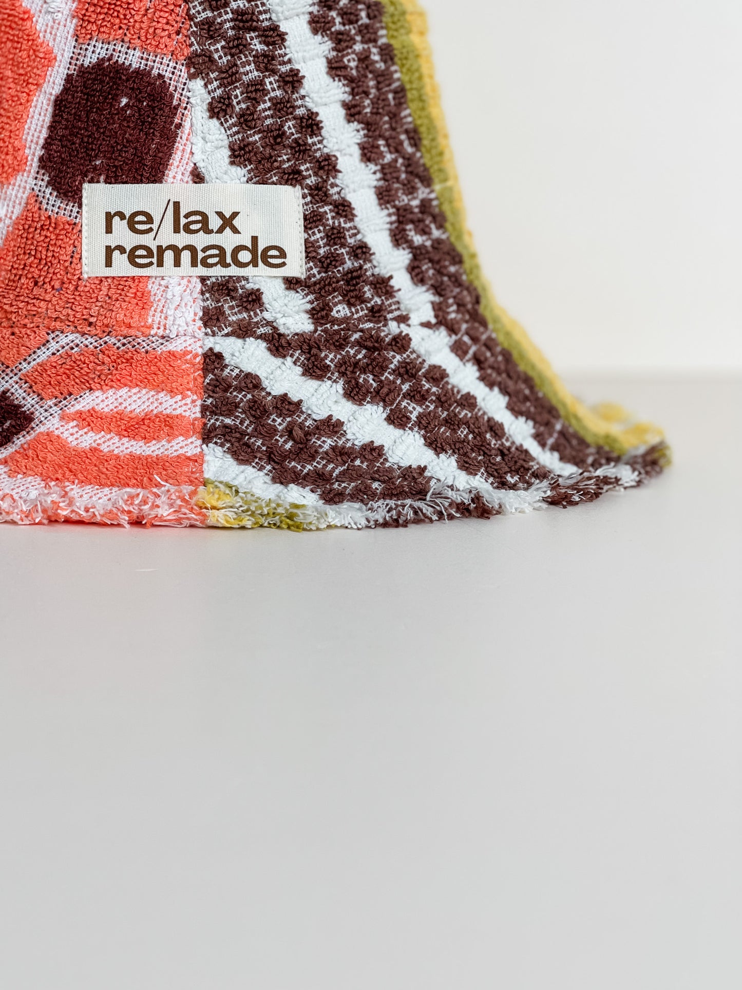 Re/lax Remade one-of-a-kind vintage towel hats, lovingly handmade in Australia from upcycled fabrics.