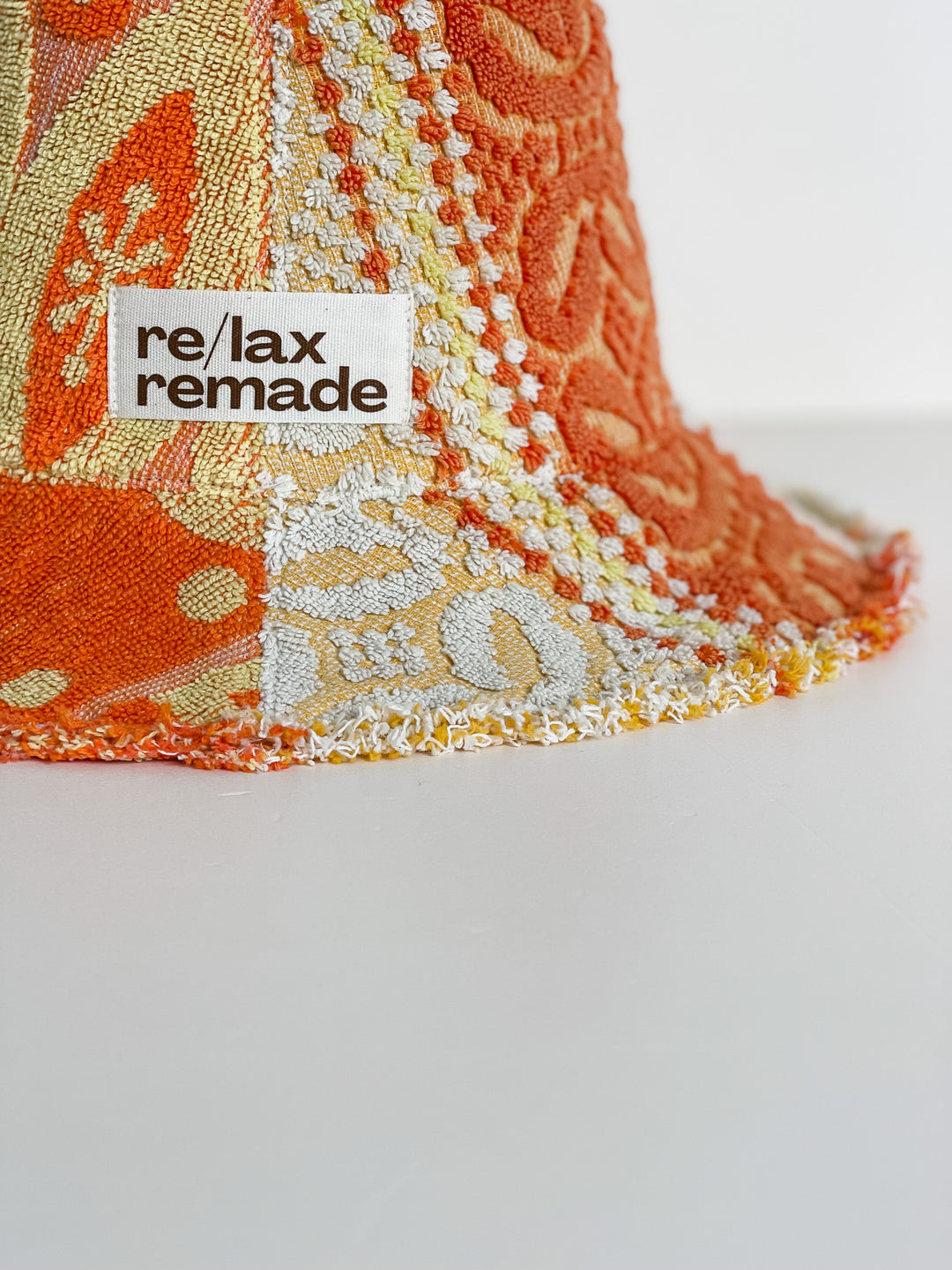 Re/lax Remade one-of-a-kind vintage towel hats, lovingly handmade in Australia from upcycled fabrics.