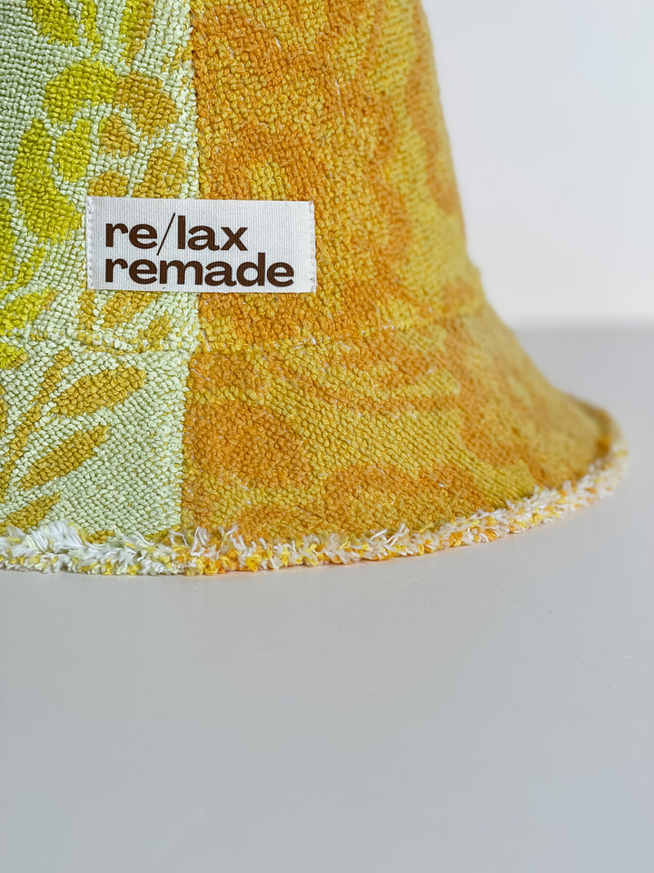 Re/lax Remade one-of-a-kind vintage towel hats, lovingly handmade in Australia from upcycled fabrics.