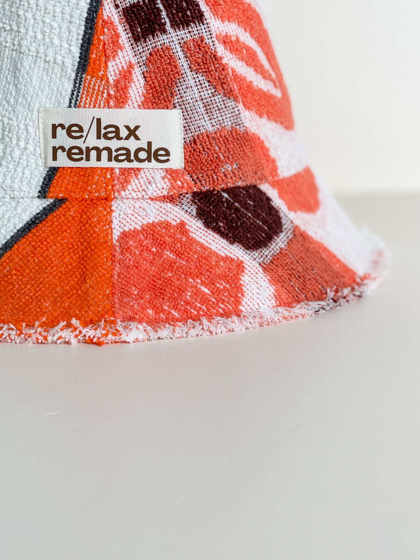 Re/lax Remade one-of-a-kind vintage towel hats, lovingly handmade in Australia from upcycled fabrics.