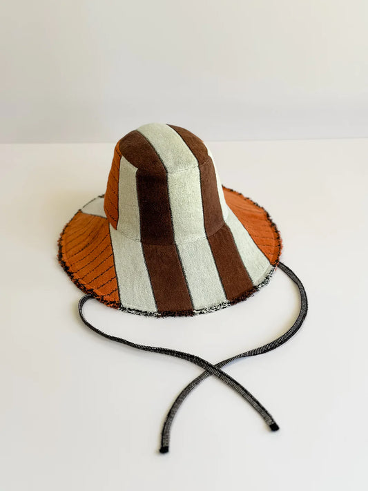 Relax Remade handmade one-of-a-kind fashionable hats 100% designed and made in Australia from up-cycled vintage towels