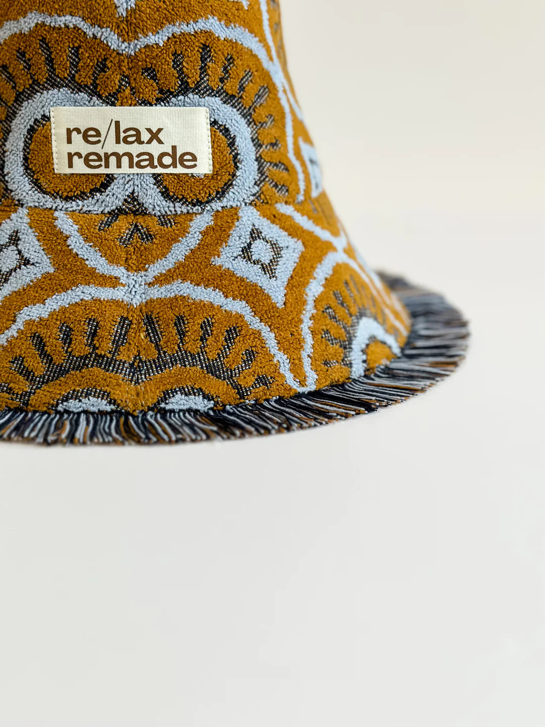 Relax Remade handmade one-of-a-kind fashionable hats 100% designed and made in Australia from up-cycled vintage towels