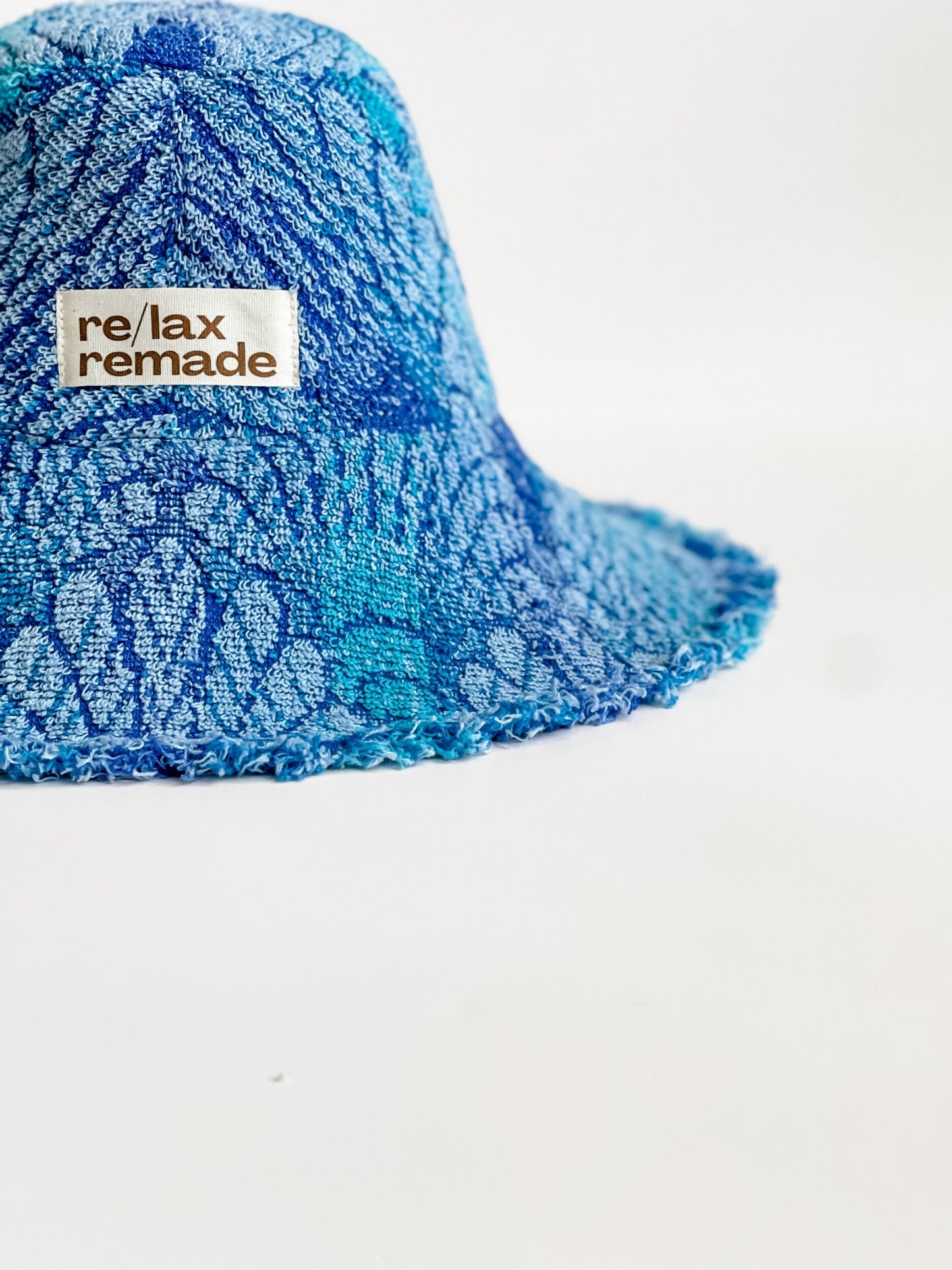 Relax Remade handmade one-of-a-kind fashionable hats 100% designed and made in Australia from up-cycled vintage towels