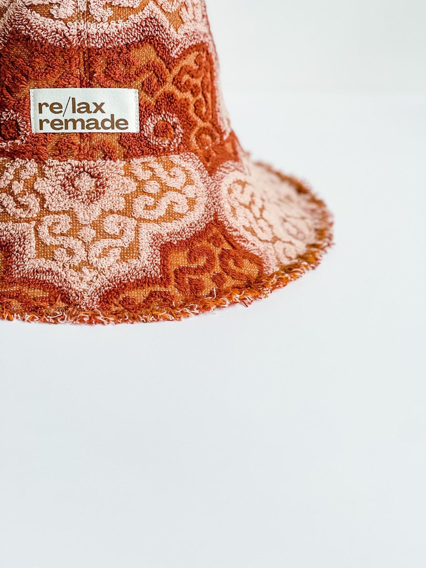 Relax Remade handmade one-of-a-kind fashionable hats 100% designed and made in Australia from up-cycled vintage towels