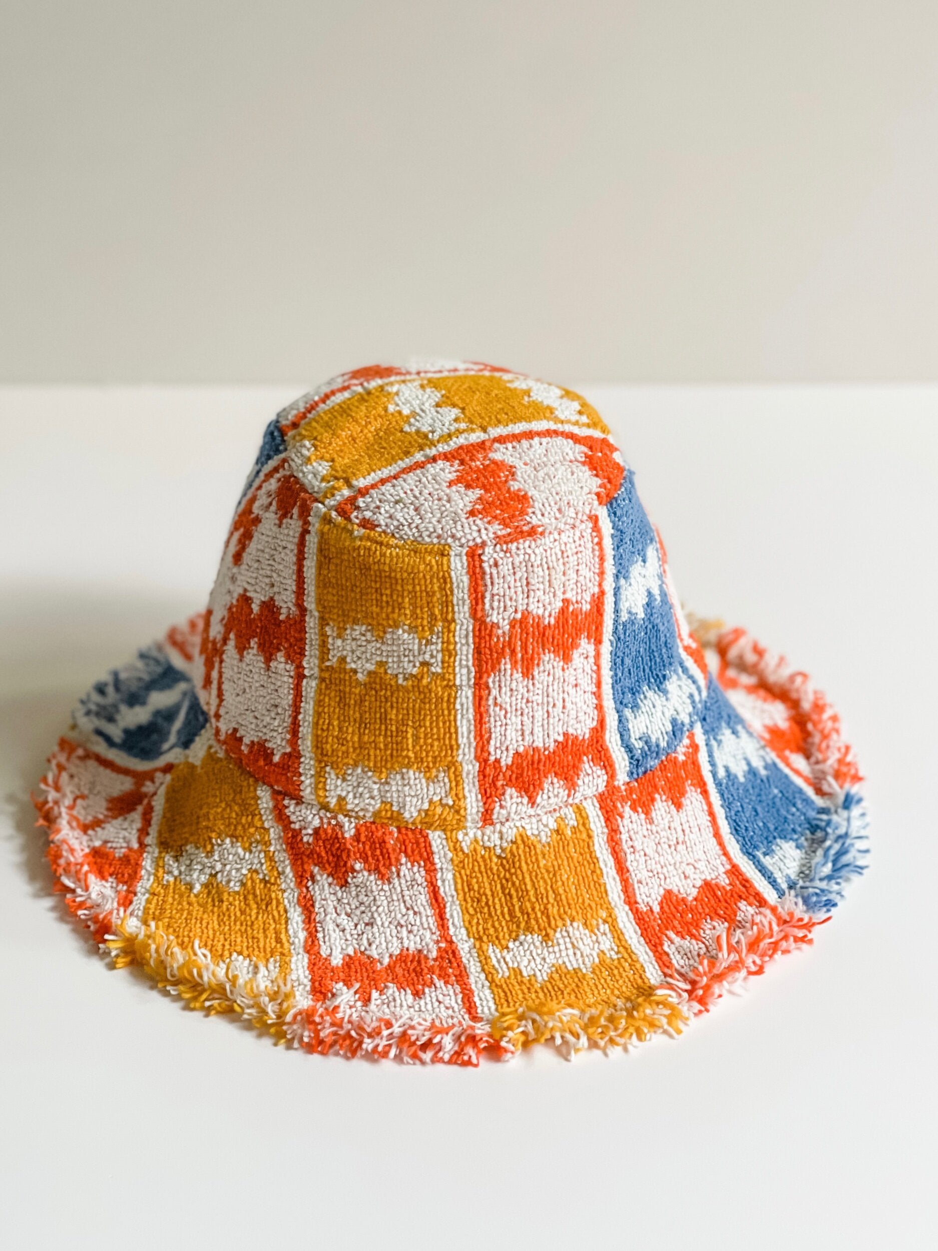 Relax Remade handmade one-of-a-kind fashionable hats 100% designed and made in Australia from up-cycled vintage towels