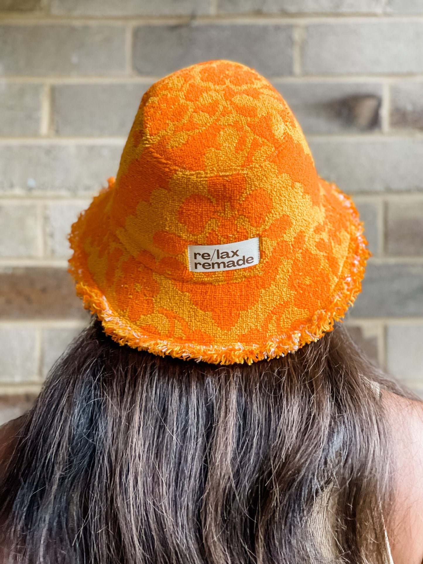 Relax Remade handmade one-of-a-kind fashionable hats 100% designed and made in Australia from up-cycled vintage towels