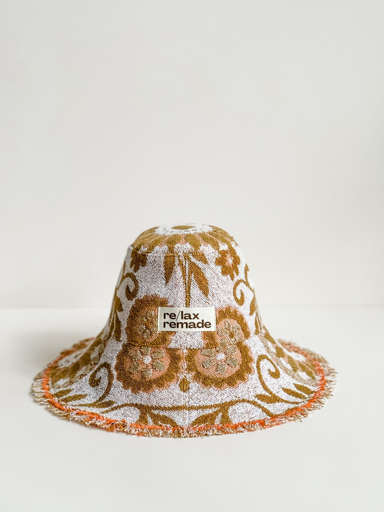 Relax Remade handmade one-of-a-kind fashionable hats 100% designed and made in Australia from up-cycled vintage towels