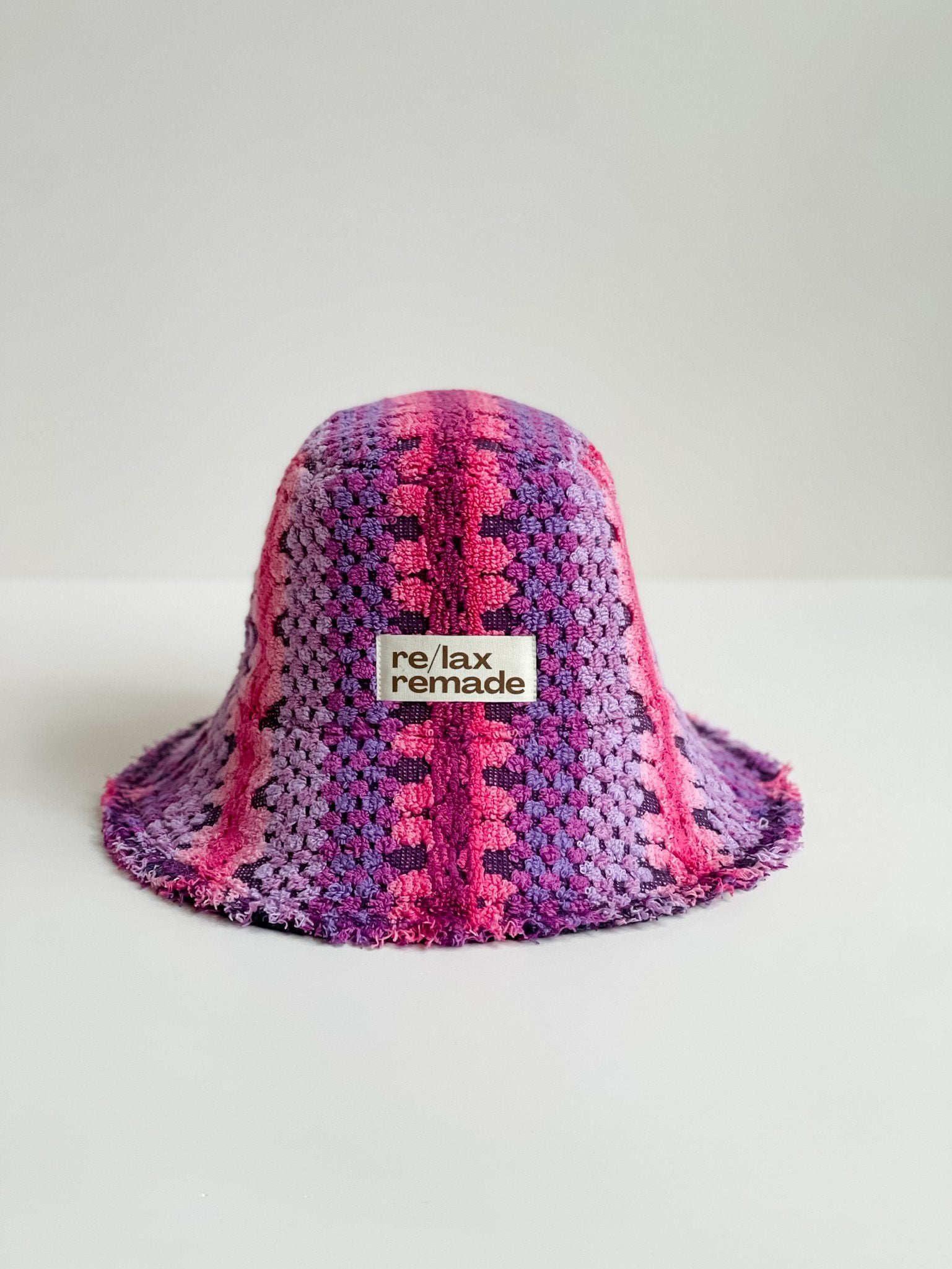 Relax Remade handmade one-of-a-kind fashionable hats 100% designed and made in Australia from up-cycled vintage towels