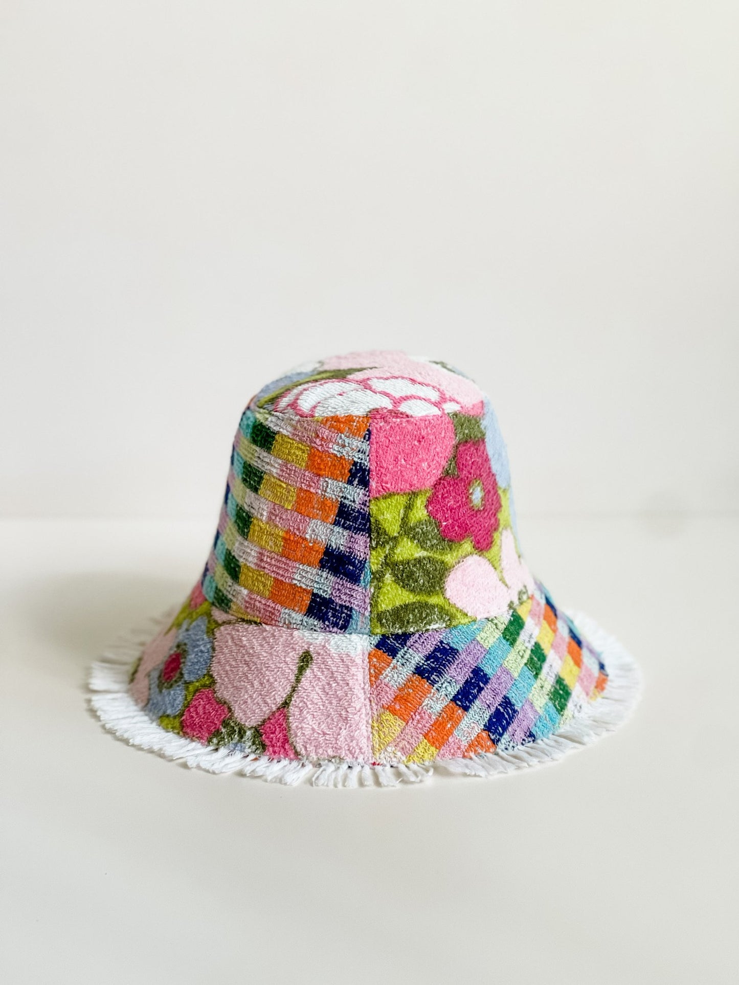 Relax Remade handmade one-of-a-kind fashionable hats 100% designed and made in Australia from up-cycled vintage towels