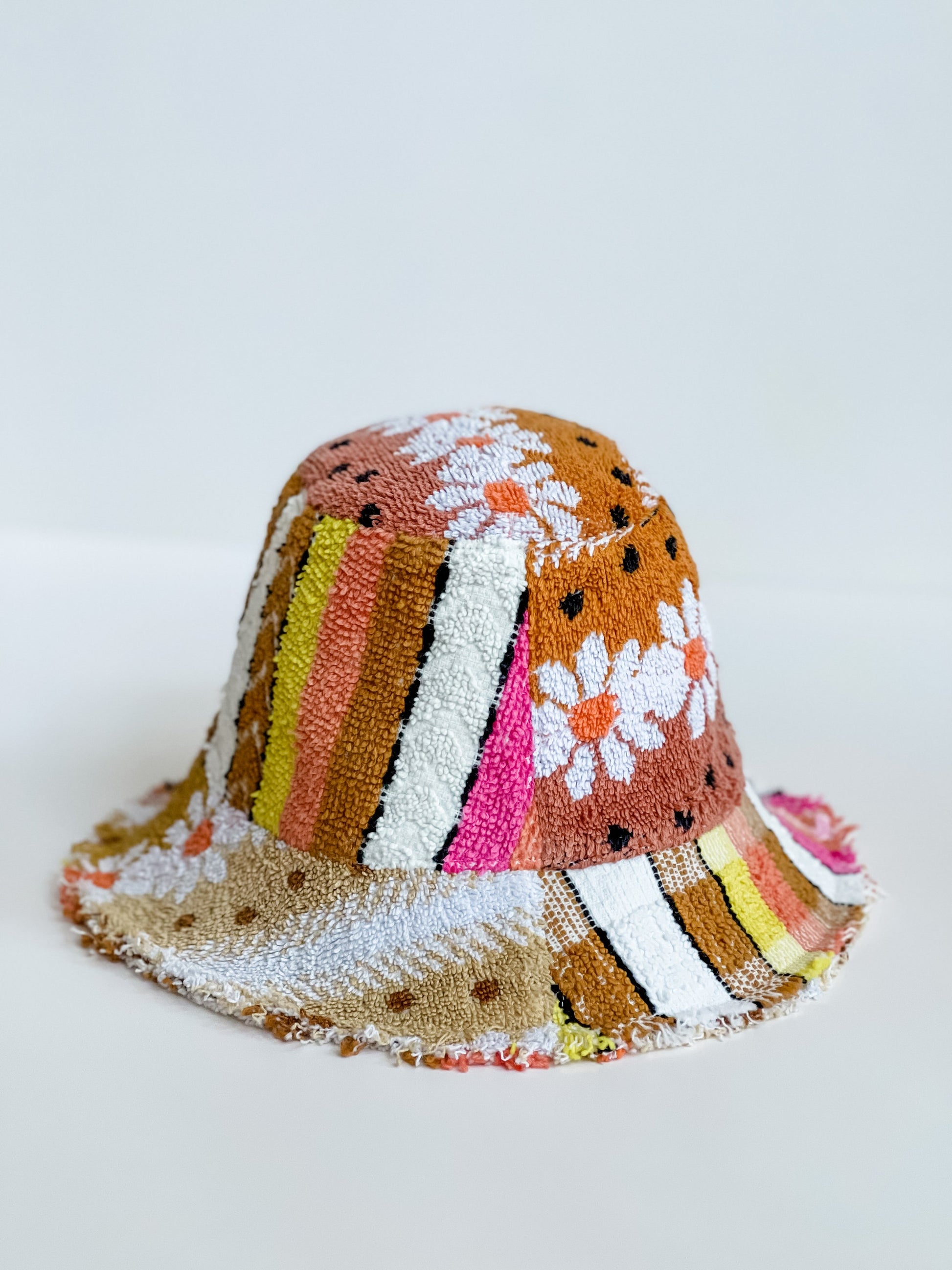 Relax Remade handmade one-of-a-kind fashionable hats 100% designed and made in Australia from up-cycled vintage towels