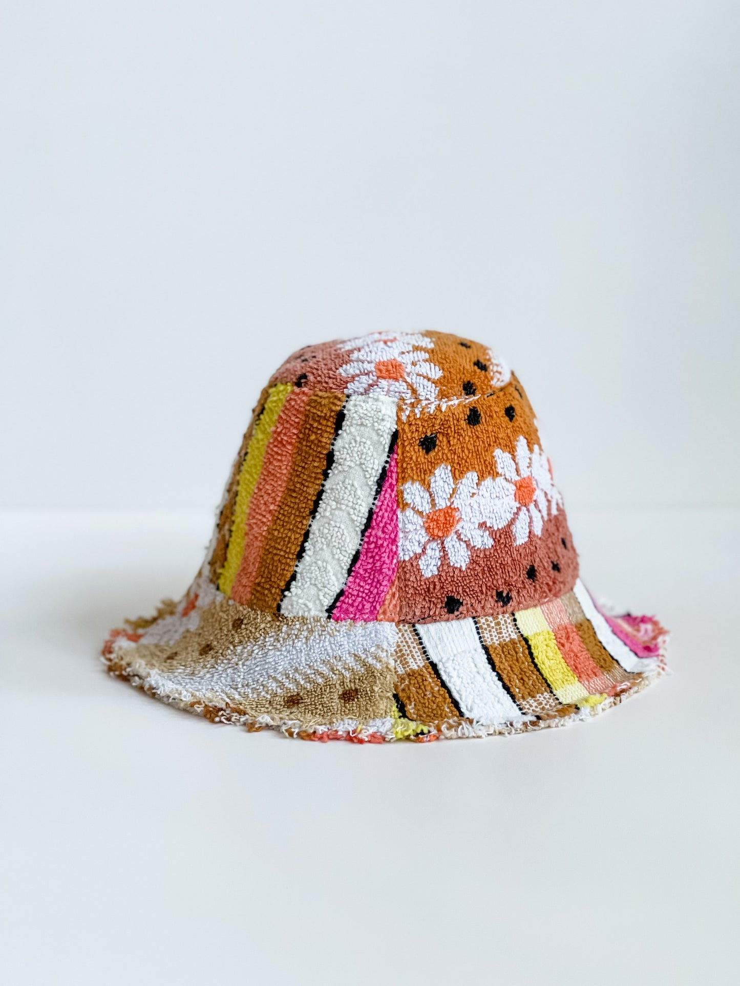 Relax Remade handmade one-of-a-kind fashionable hats 100% designed and made in Australia from up-cycled vintage towels