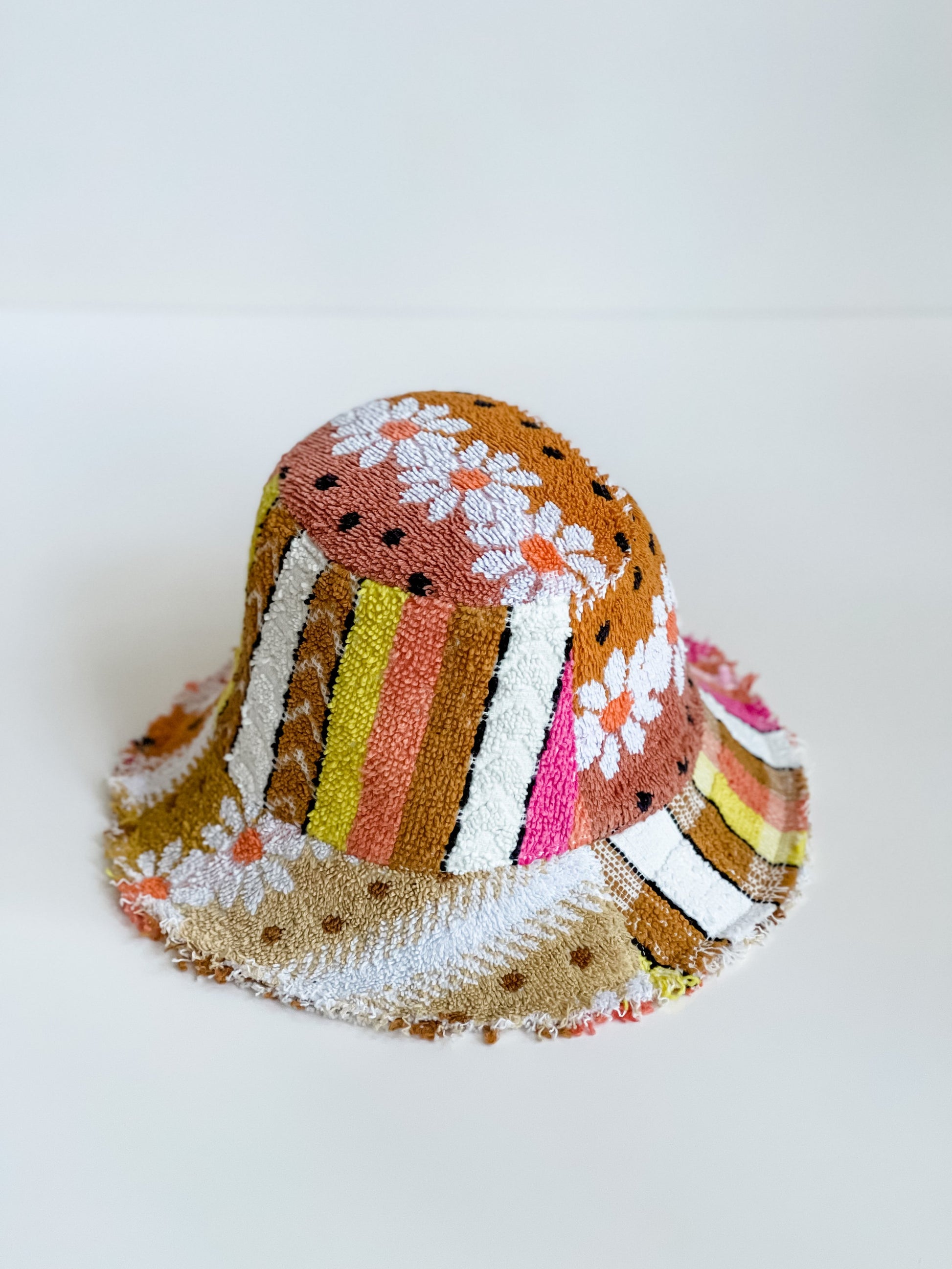 Relax Remade handmade one-of-a-kind fashionable hats 100% designed and made in Australia from up-cycled vintage towels