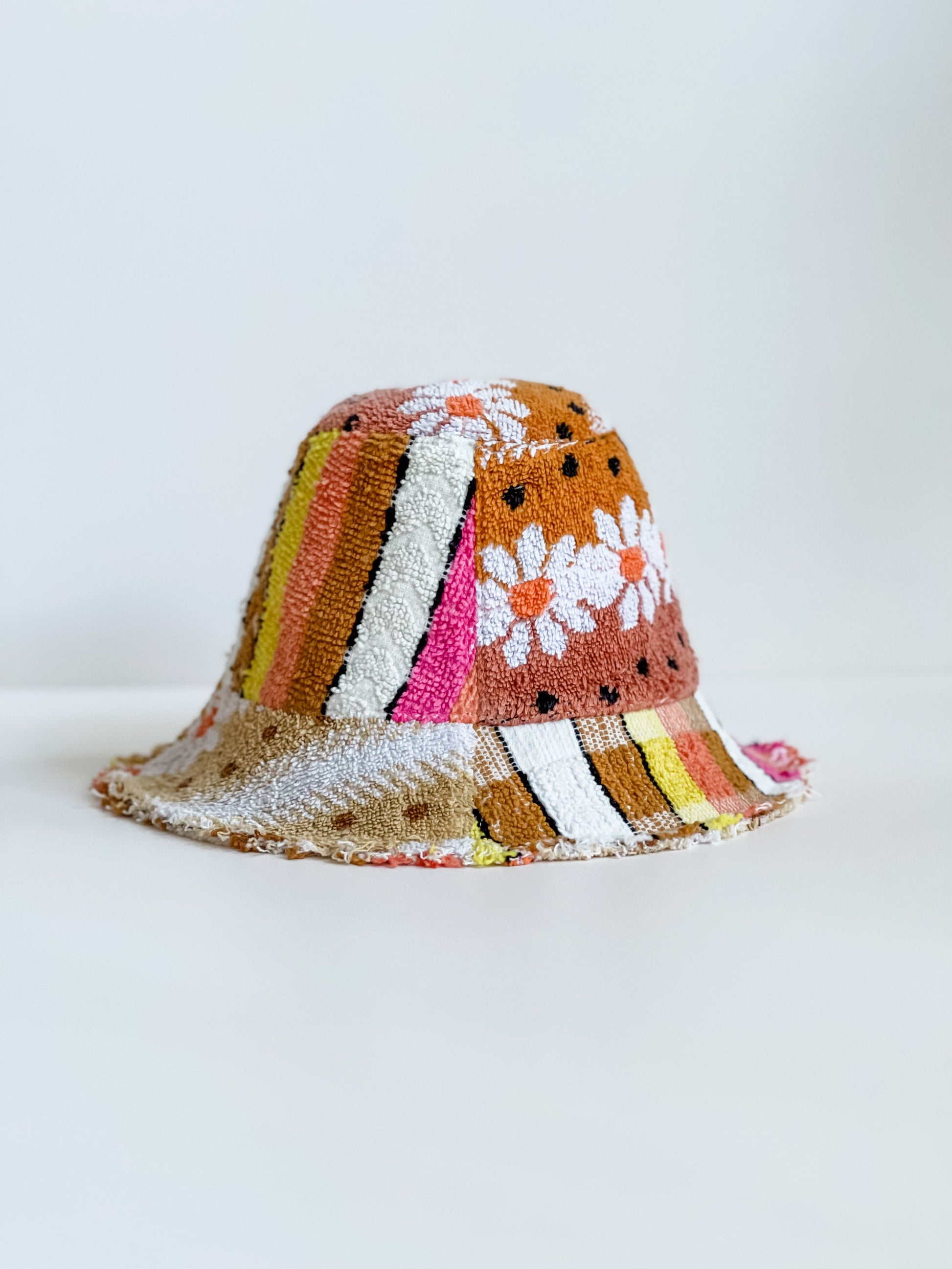 Relax Remade handmade one-of-a-kind fashionable hats 100% designed and made in Australia from up-cycled vintage towels