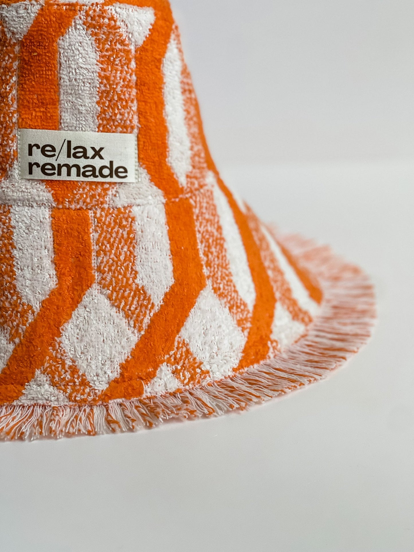 Relax Remade handmade one-of-a-kind fashionable hats 100% designed and made in Australia from up-cycled vintage towels